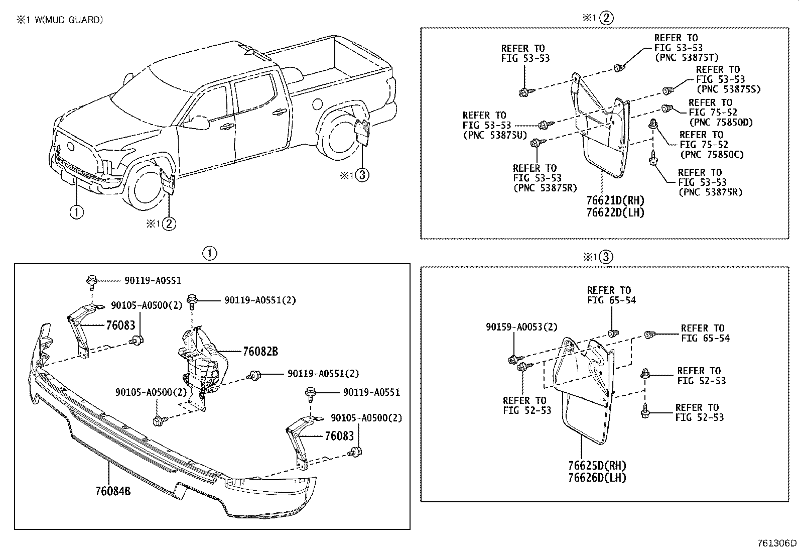 Toyota 76875-0C020 PROTECTOR, REAR SPOILER, NO.4