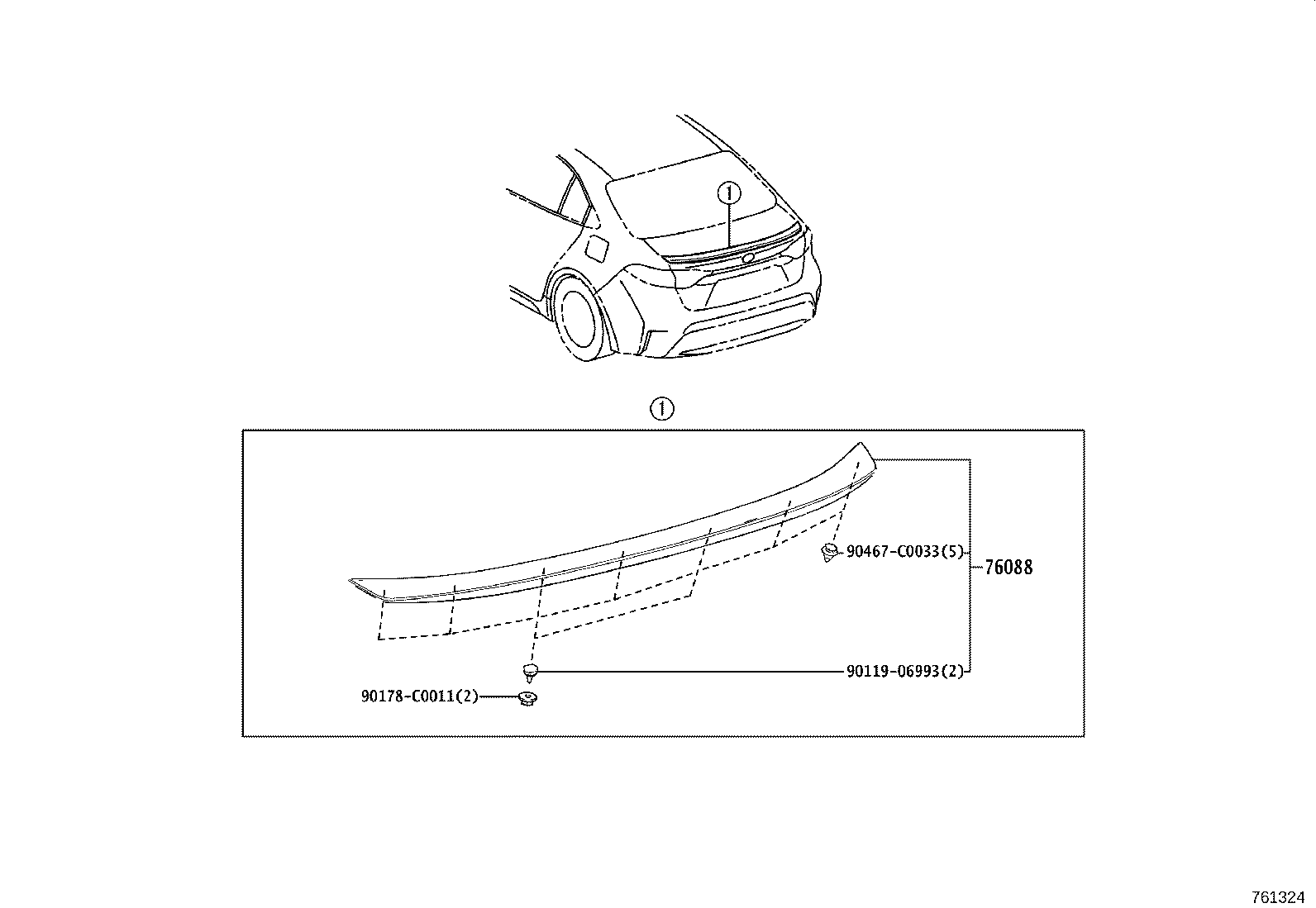 65632-02370 PLATE, REAR WHEEL HOUSE, FRONT LH product image