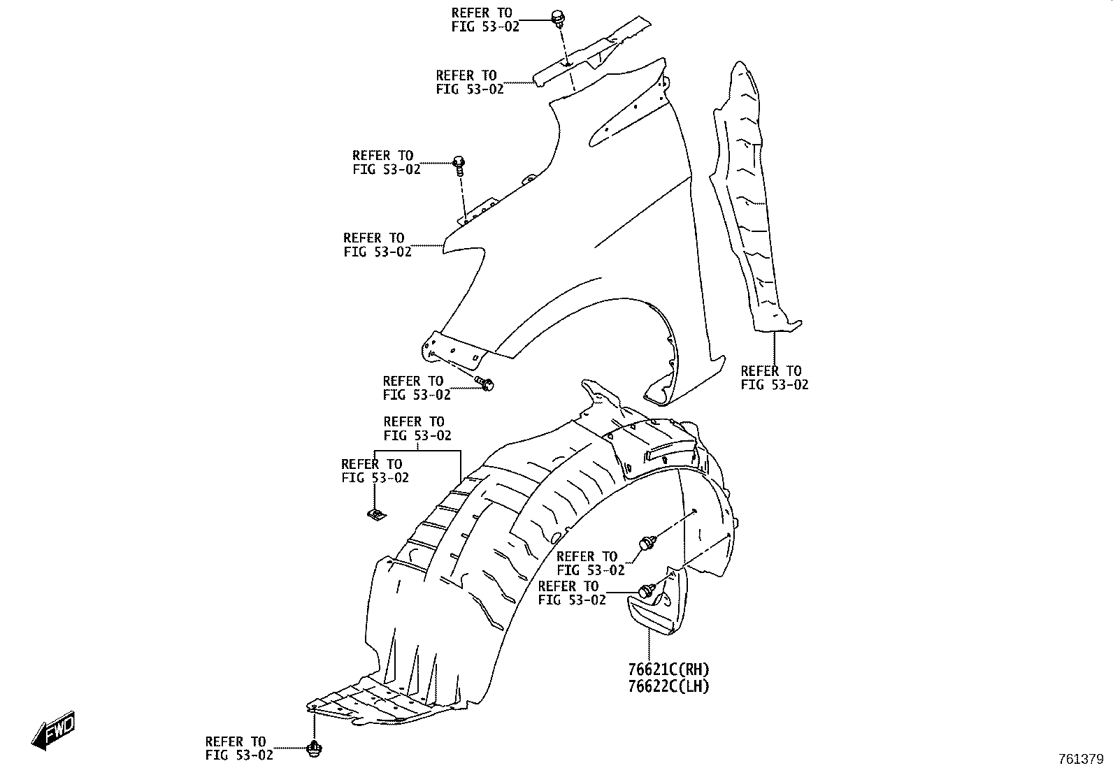 76088-WC001 SPOILER SUB-ASSY, REAR SIDE, LH product image