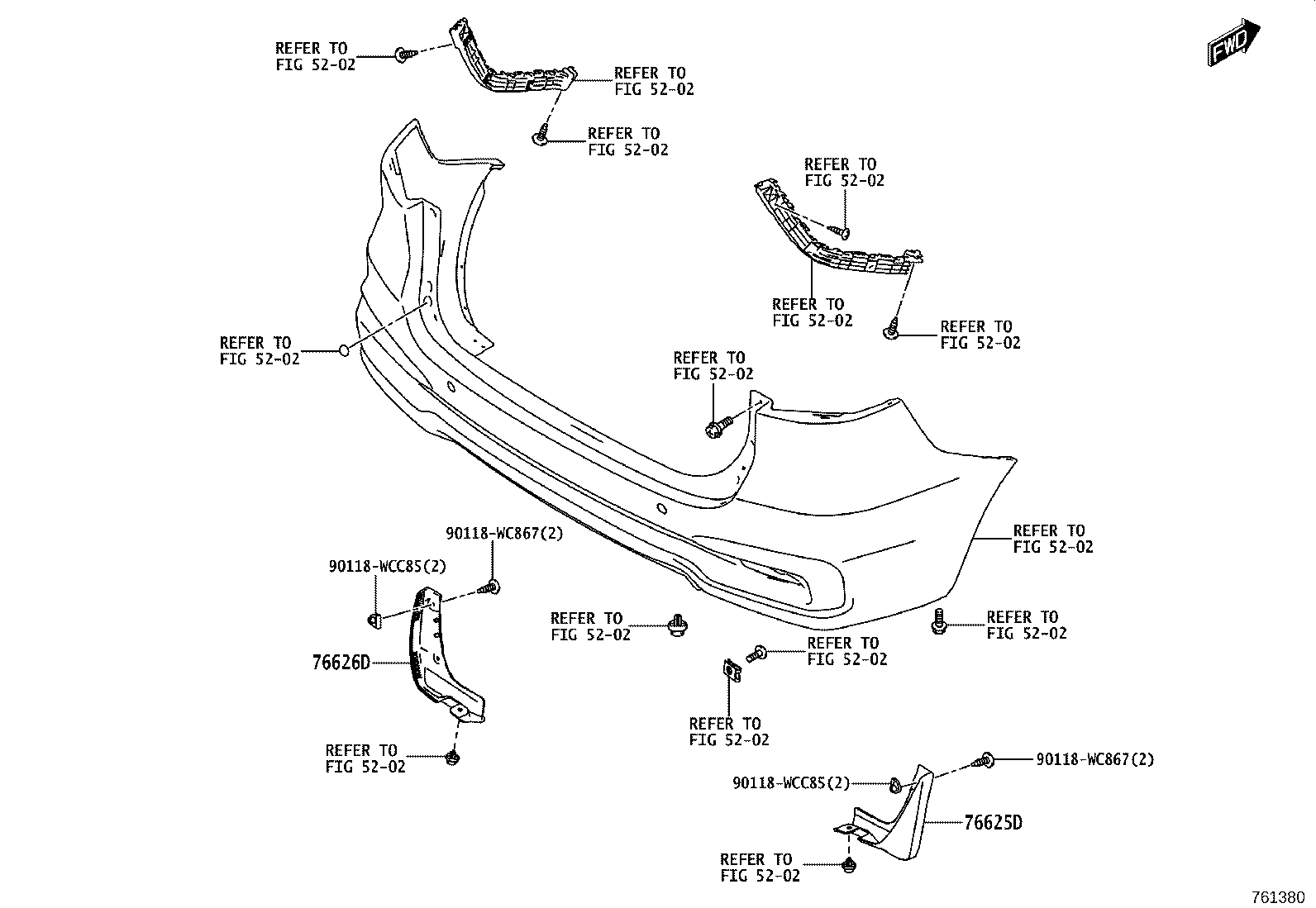 76088-WC001 SPOILER SUB-ASSY, REAR SIDE, LH product image
