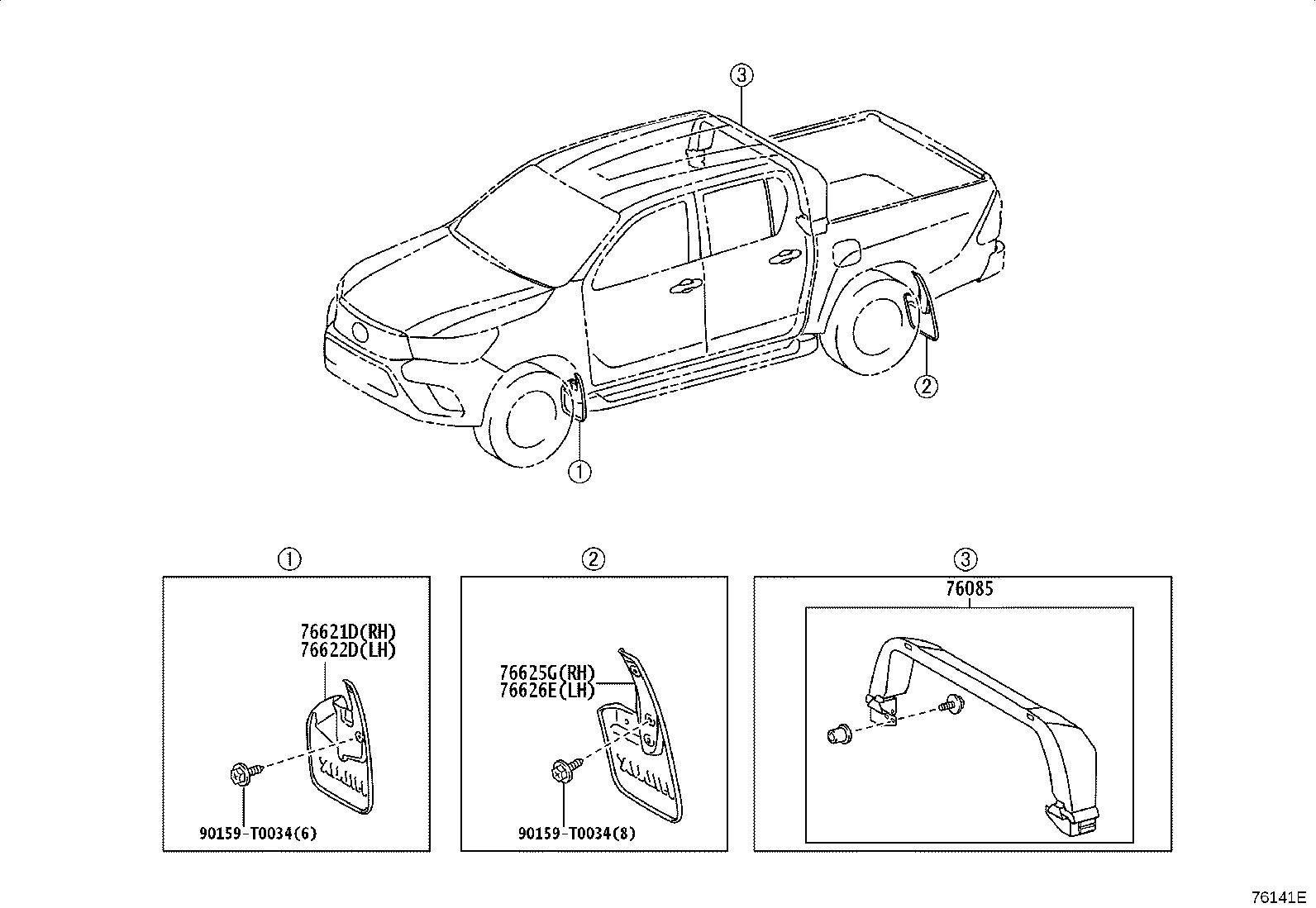 76870-YY021 SPOILER SUB-ASSY, REAR product image