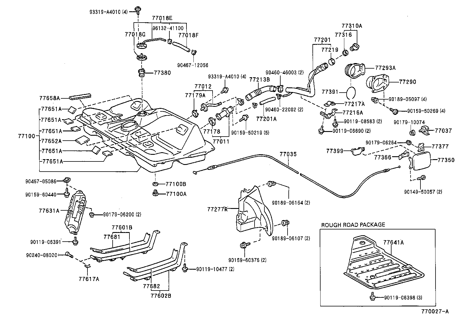 77641-20060 PROTECTOR, FUEL TANK, NO.1 product image