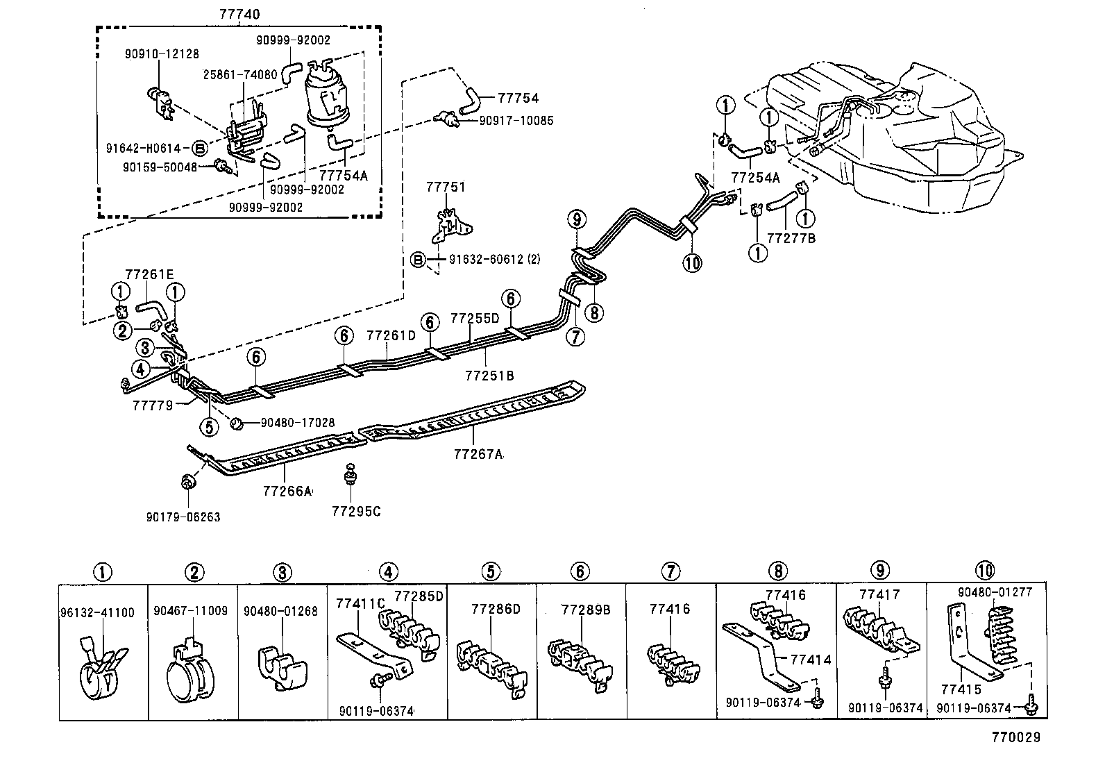 77261-20360 TUBE, FUEL TANK TO CANISTER product image