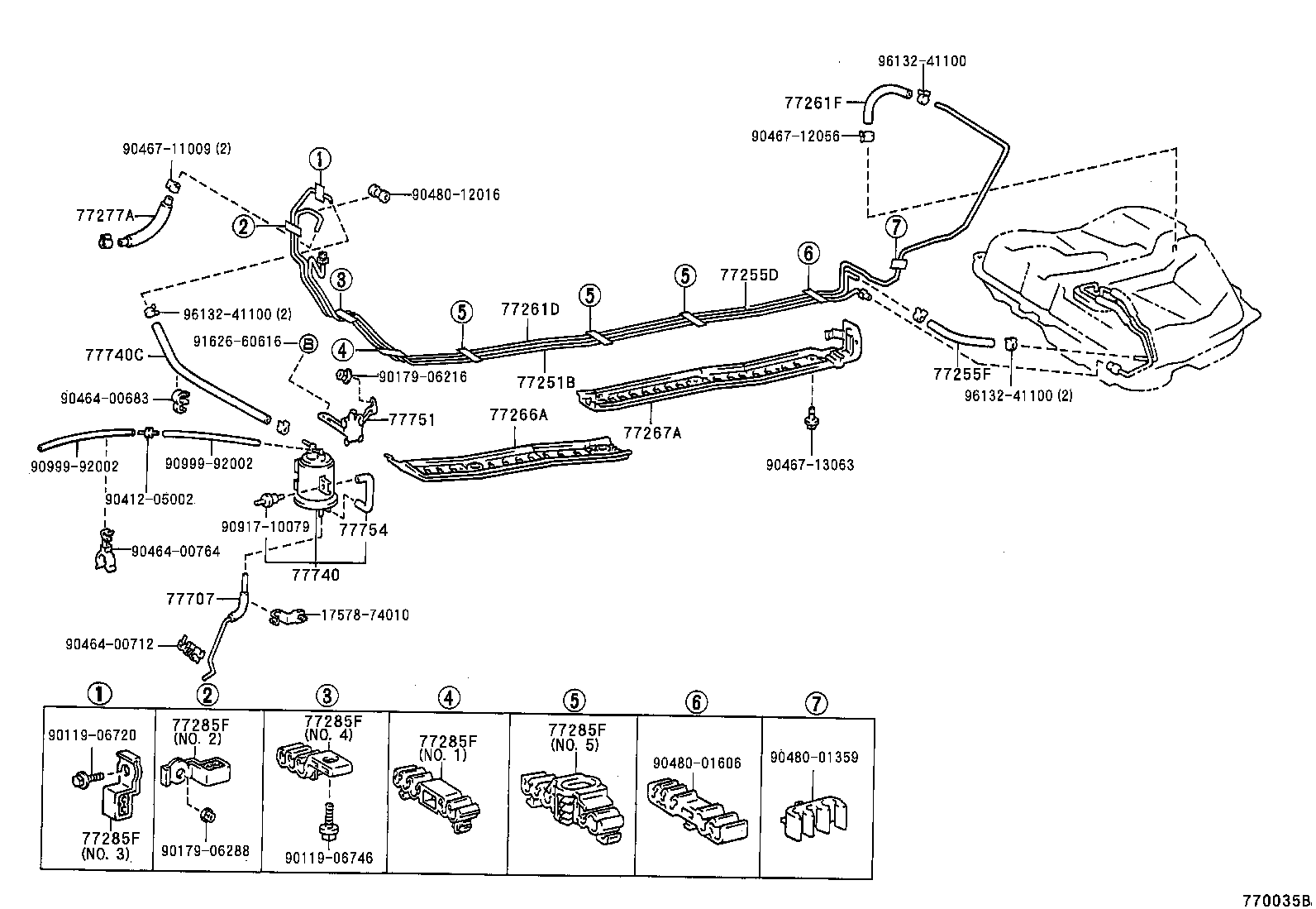 77259-20190 HOSE, FUEL (FOR CHECK VALVE) product image