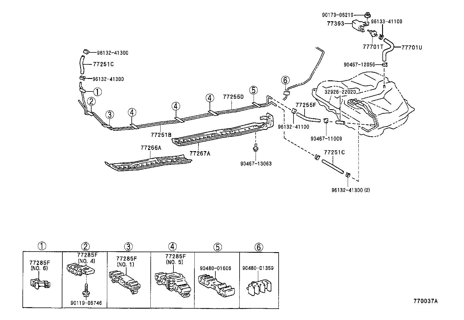 77259-20190 HOSE, FUEL (FOR CHECK VALVE) product image