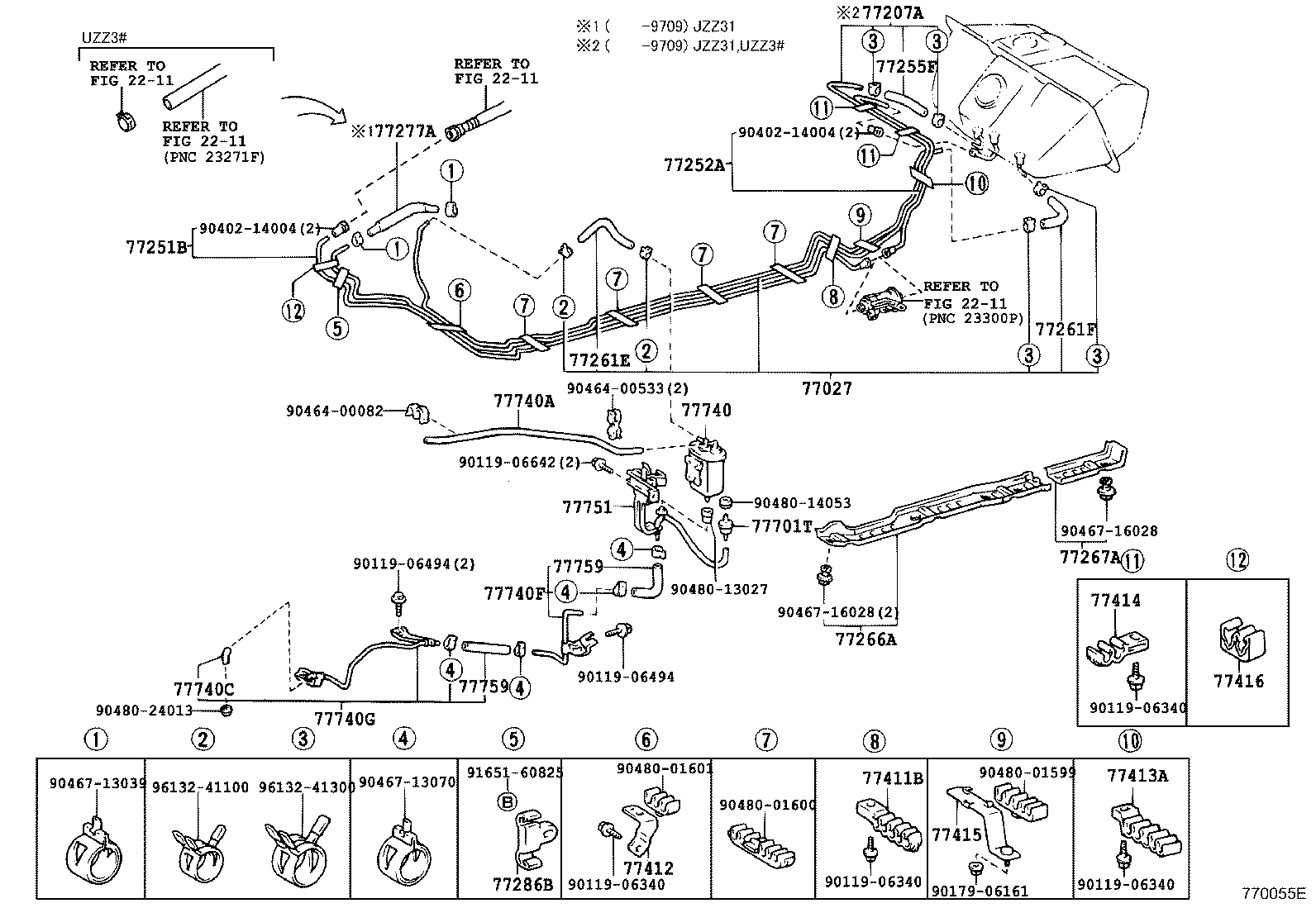 77207-24010 TUBE SUB-ASSY, FUEL RETURN product image