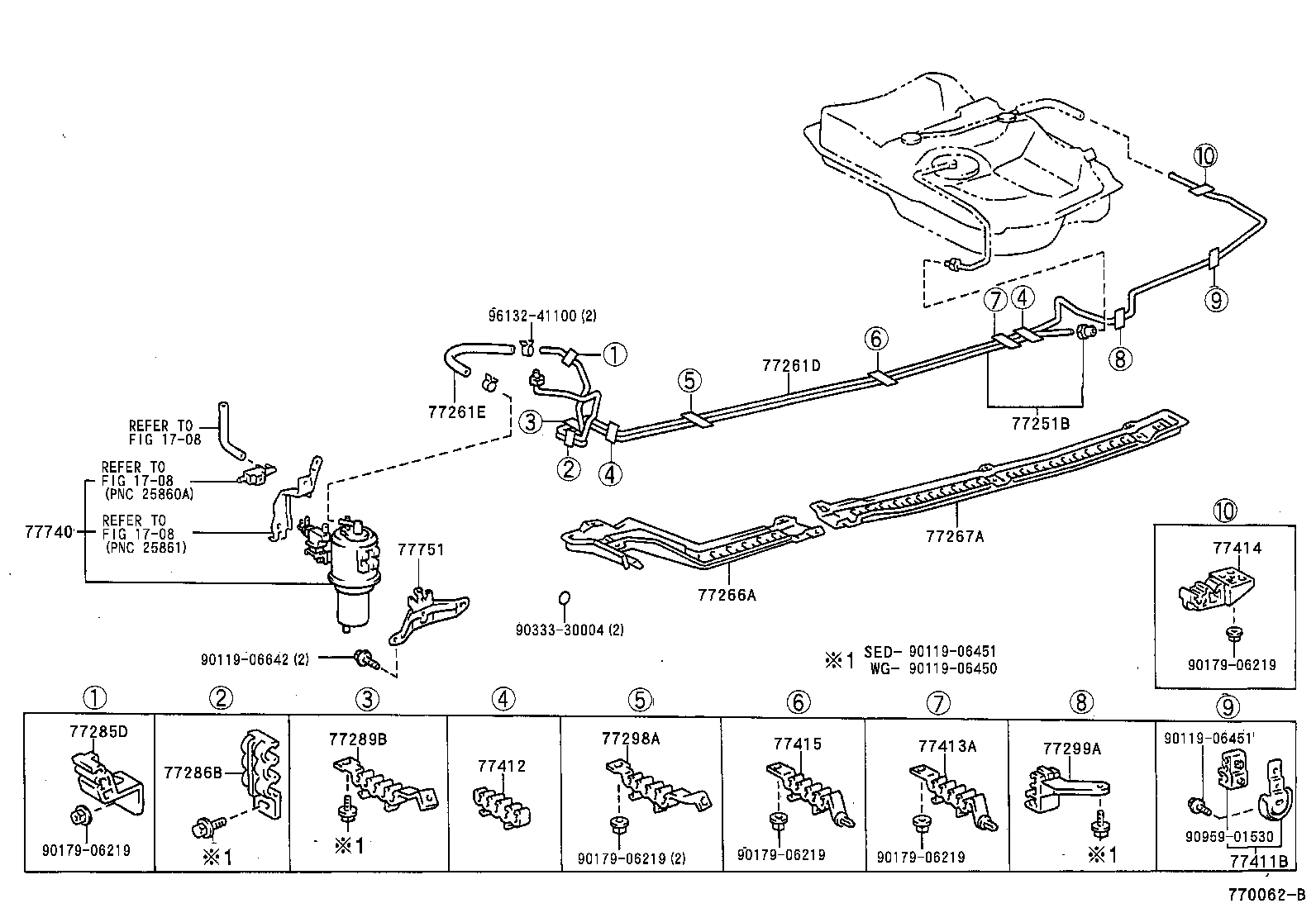 77261-33070 TUBE, FUEL TANK TO CANISTER product image