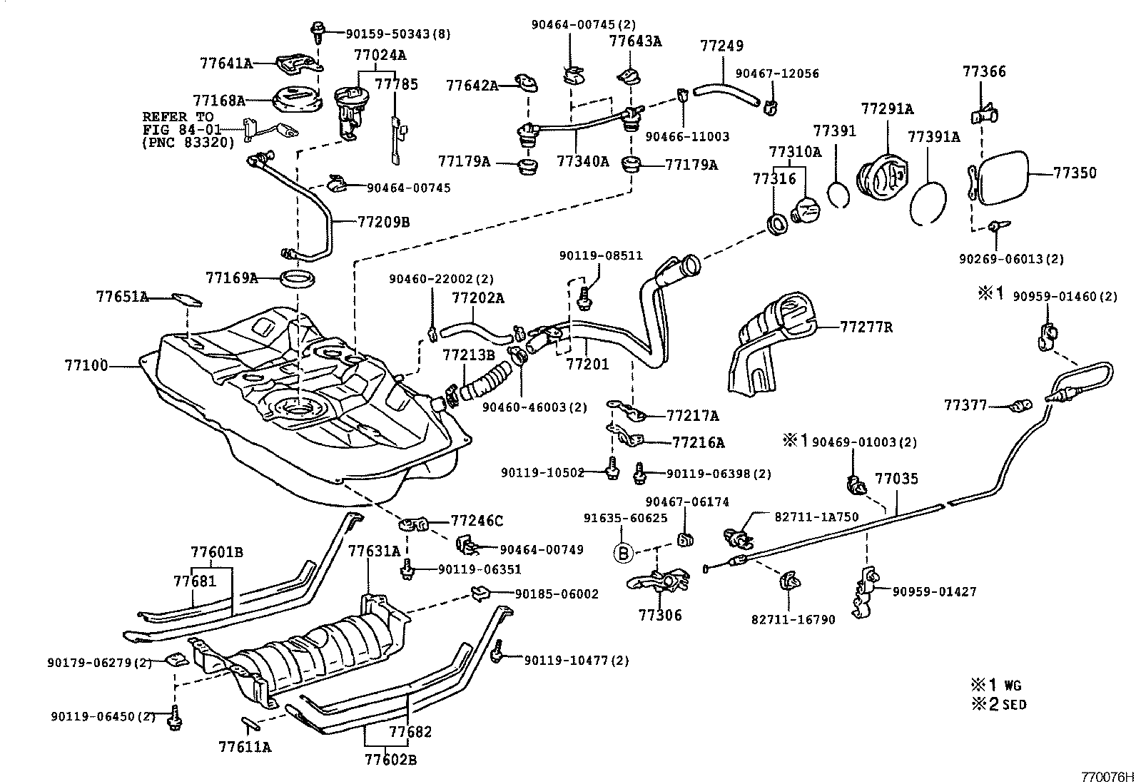 77261-33070 TUBE, FUEL TANK TO CANISTER product image