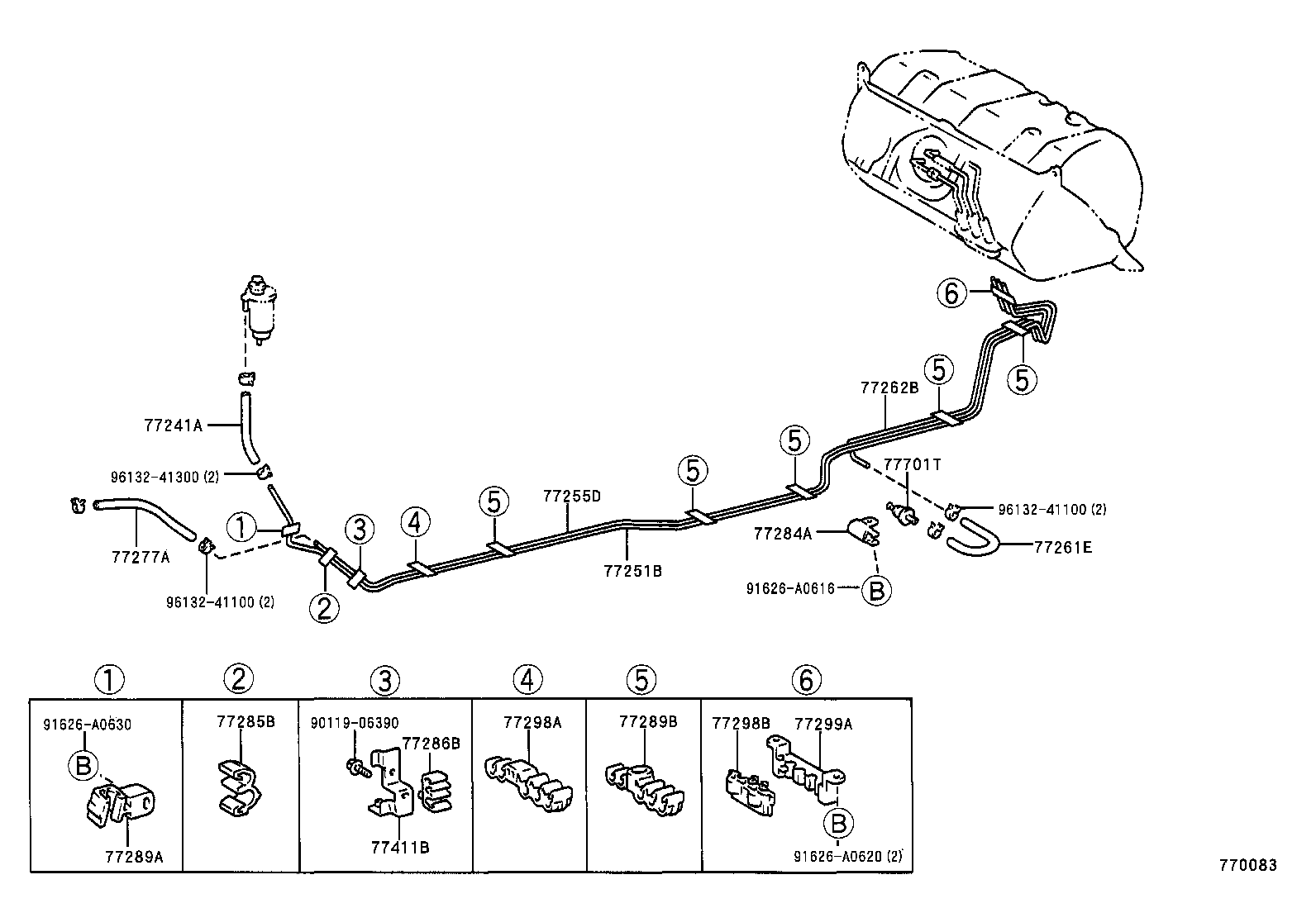 95334-08008 HOSE, FUEL(FOR FUEL RETURN) product image