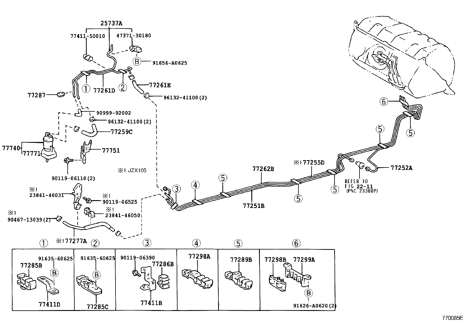 77259-22110 HOSE, FUEL product image