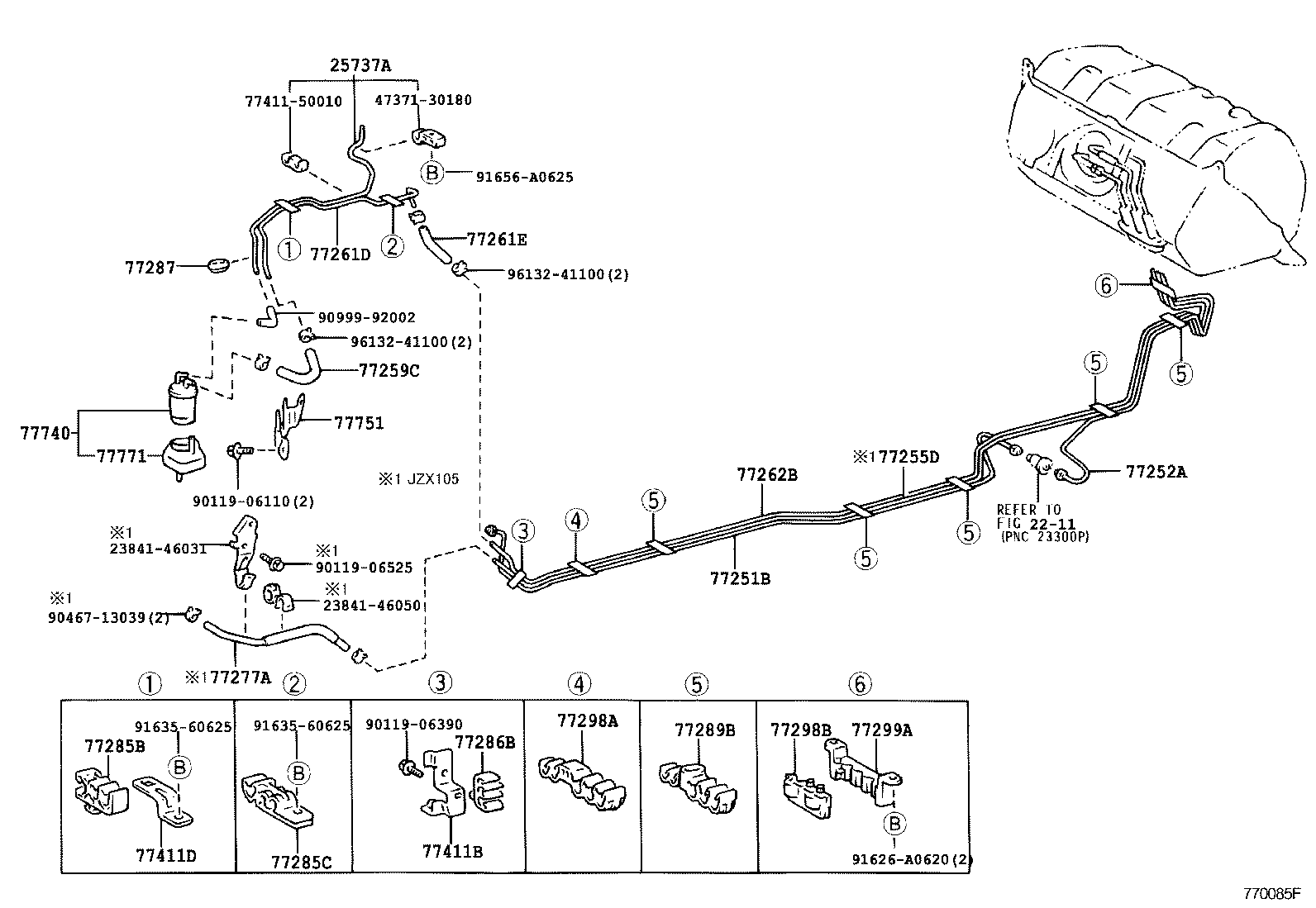 95334-08008 HOSE, FUEL(FOR FUEL RETURN) product image