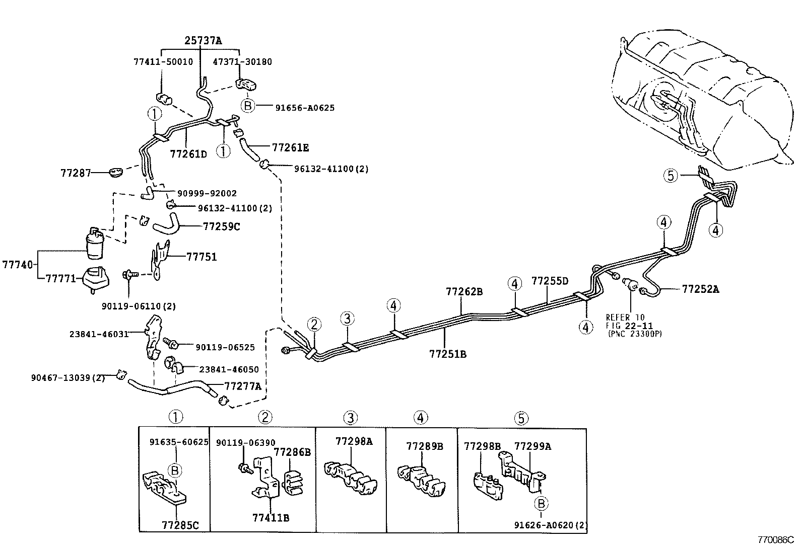 95334-08008 HOSE, FUEL(FOR FUEL RETURN) product image