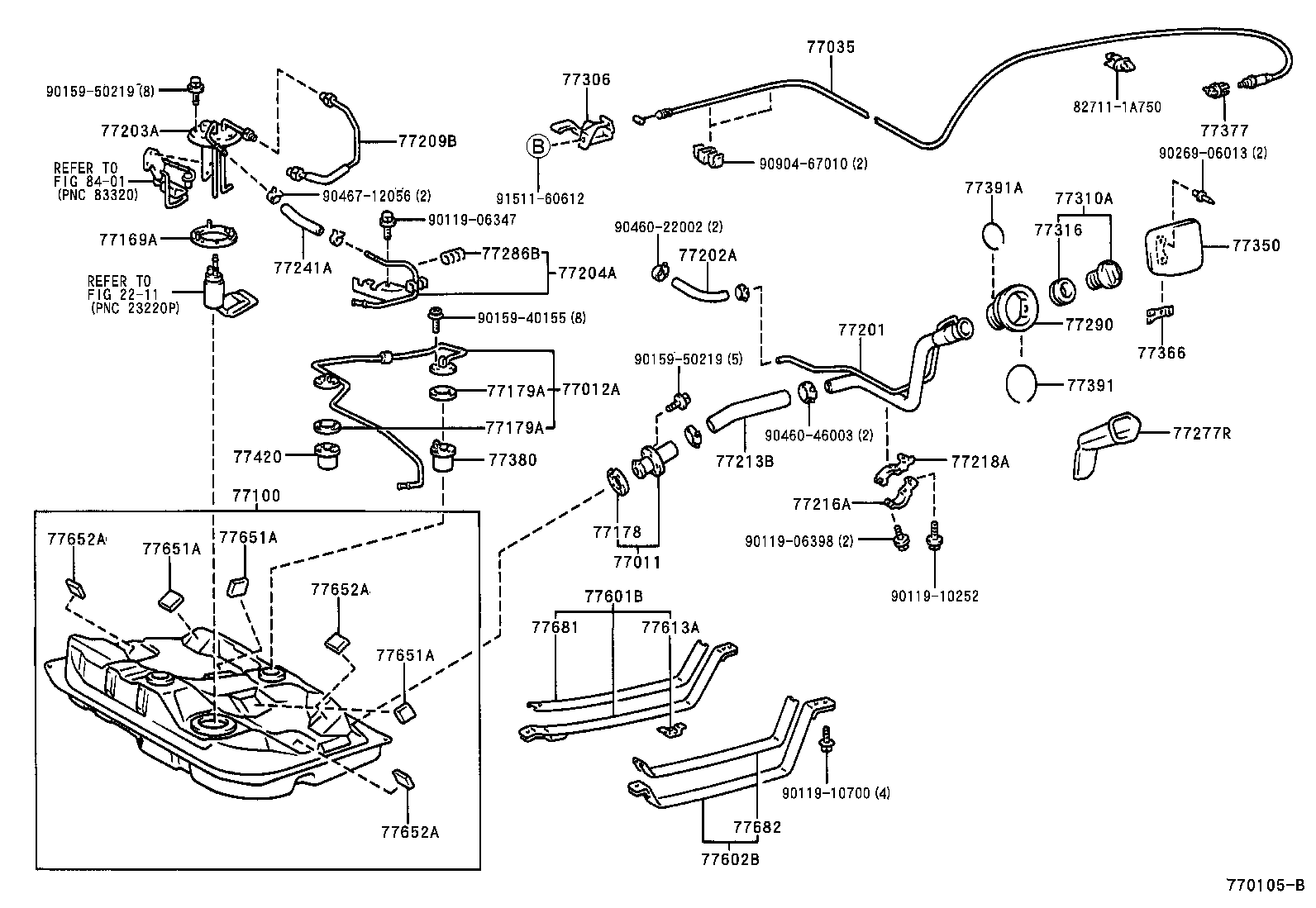 77017-13030 TUBE SUB-ASSY, FUEL TANK VENT product image