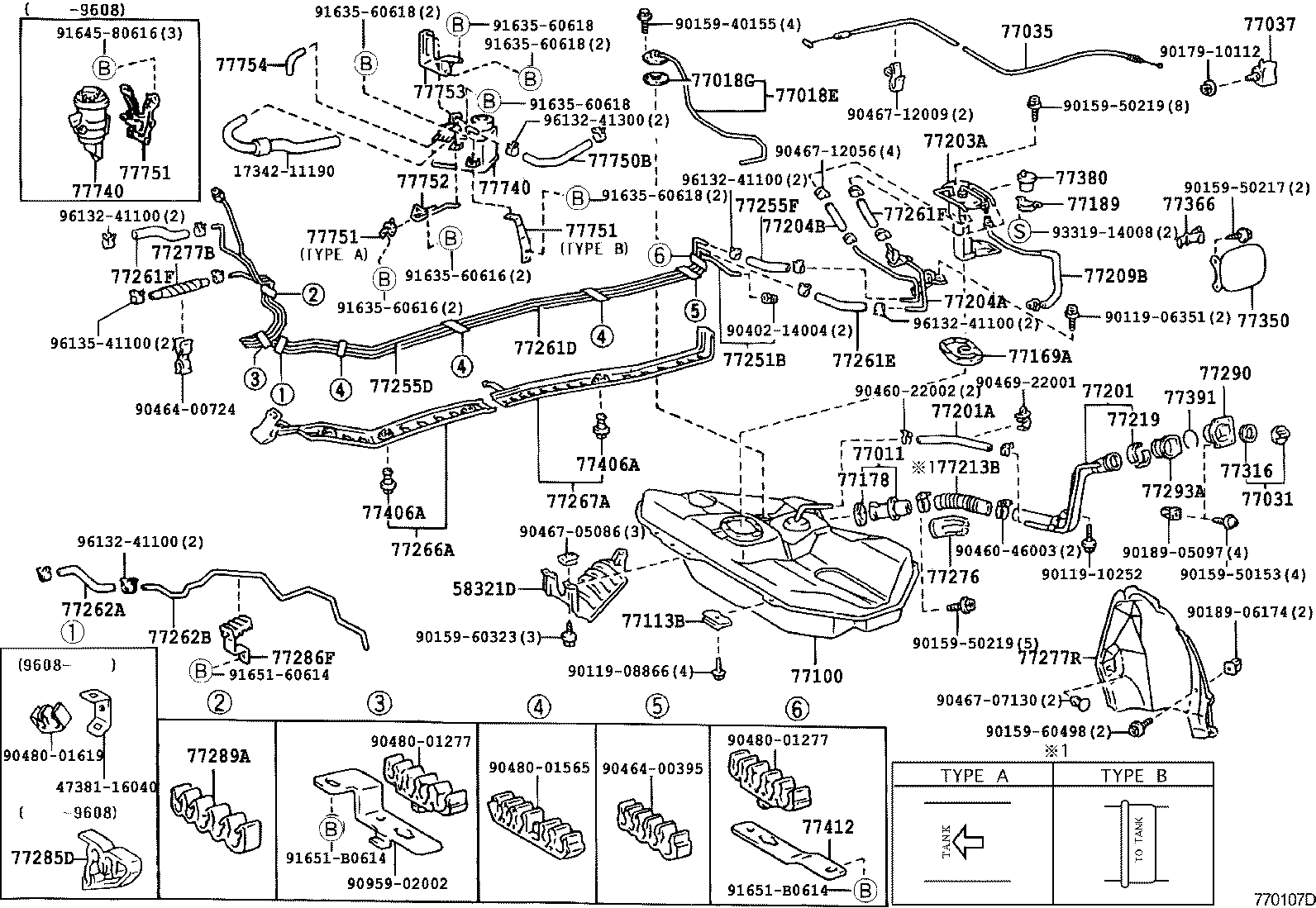 Toyota 77001-10360 TANK ASSY, FUEL