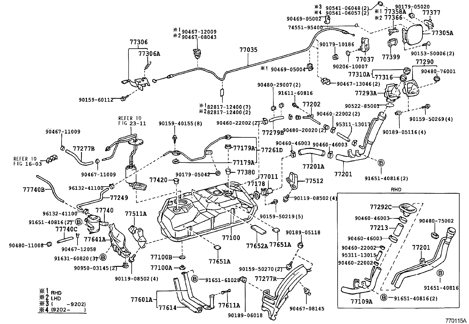 77201-28100 PIPE SUB-ASSY, FUEL TANK INLET product image