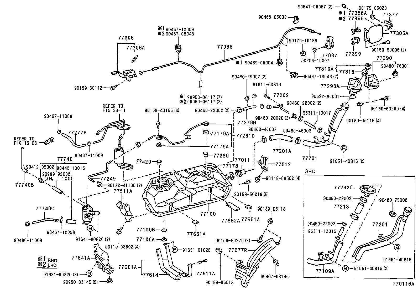 77201-28100 PIPE SUB-ASSY, FUEL TANK INLET product image