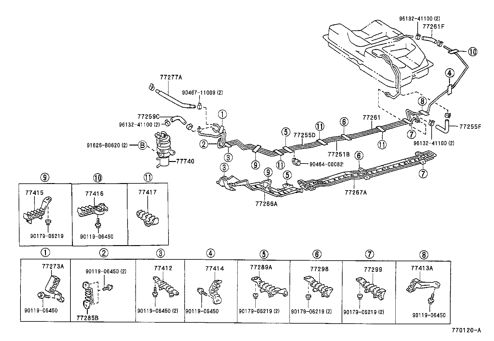 77209-06010 TUBE SUB-ASSY, FUEL PUMP product image