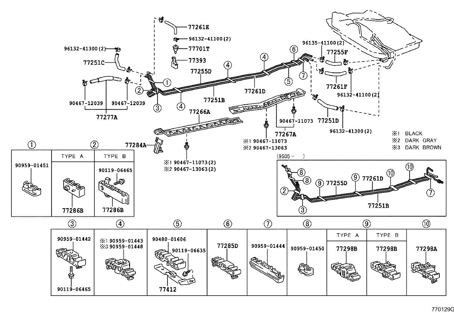 77113-13010 PLATE, FUEL TANK SIDE product image