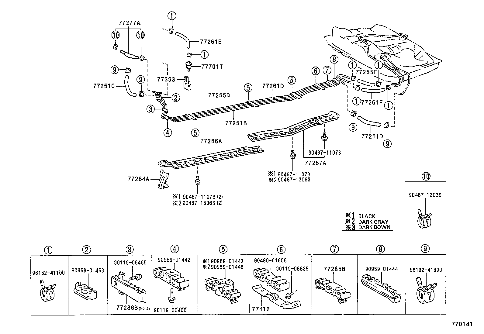 23222-11010 TUBE, FUEL RETURN JET product image