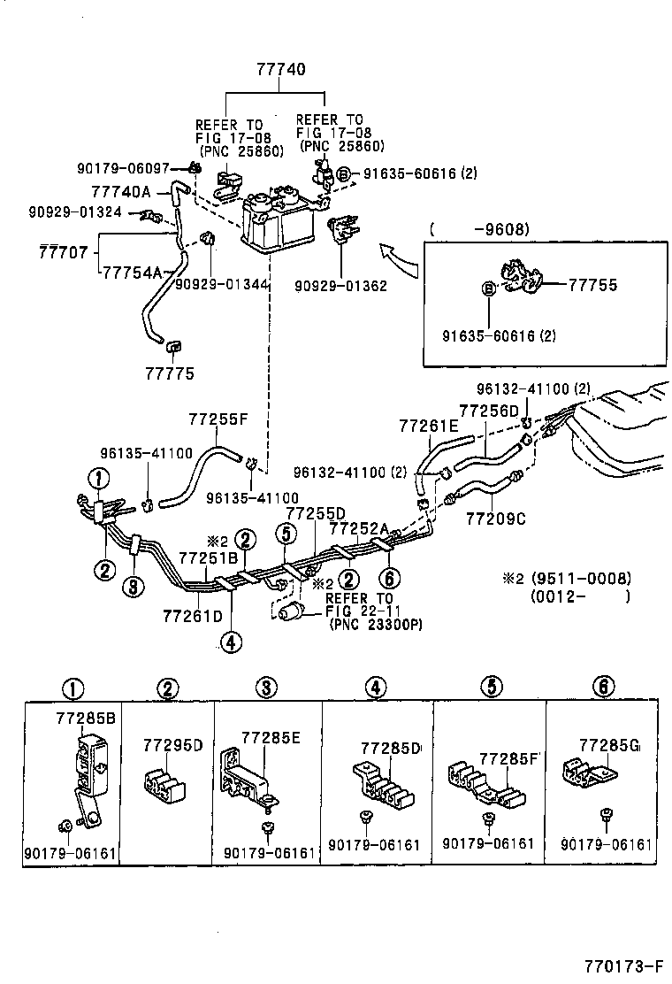 77017-35040 TUBE SUB-ASSY, FUEL AND EVAPORATION VENT product image