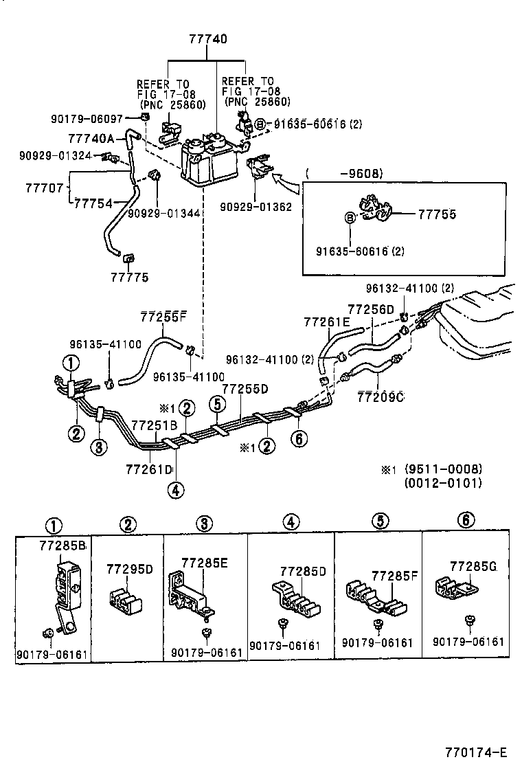77017-35040 TUBE SUB-ASSY, FUEL AND EVAPORATION VENT product image