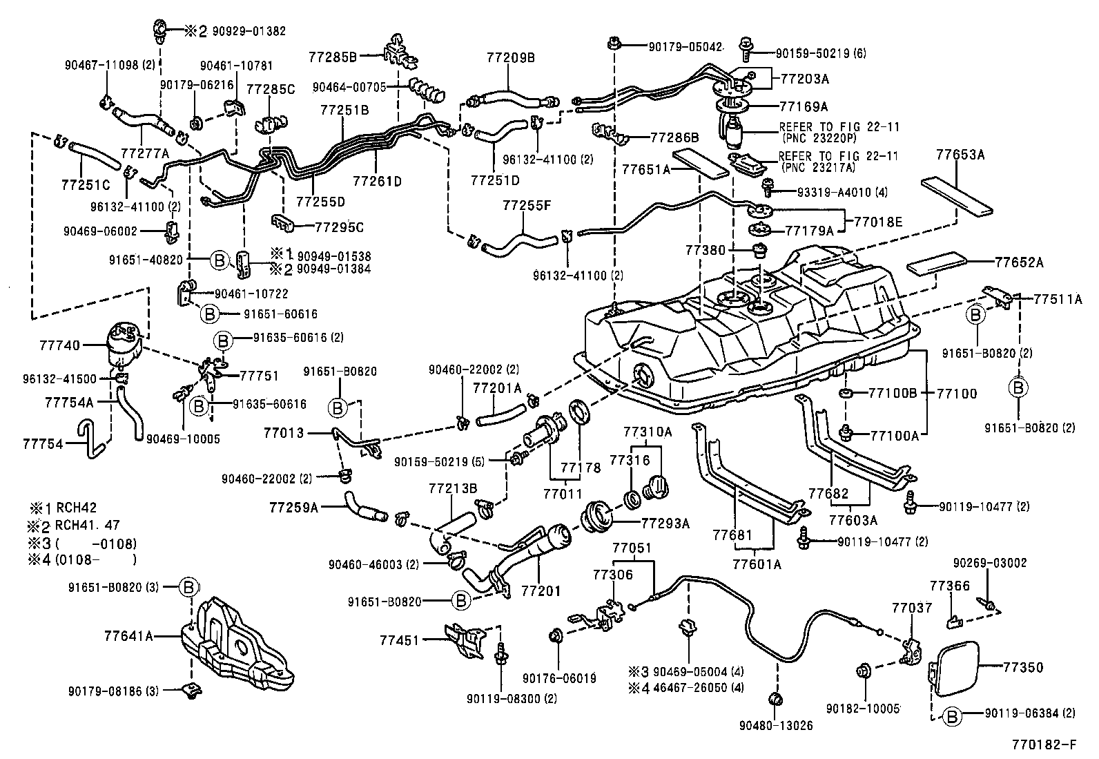 77018-26220 TUBE SUB-ASSY, FUEL TANK EVAPORATION VENT product image