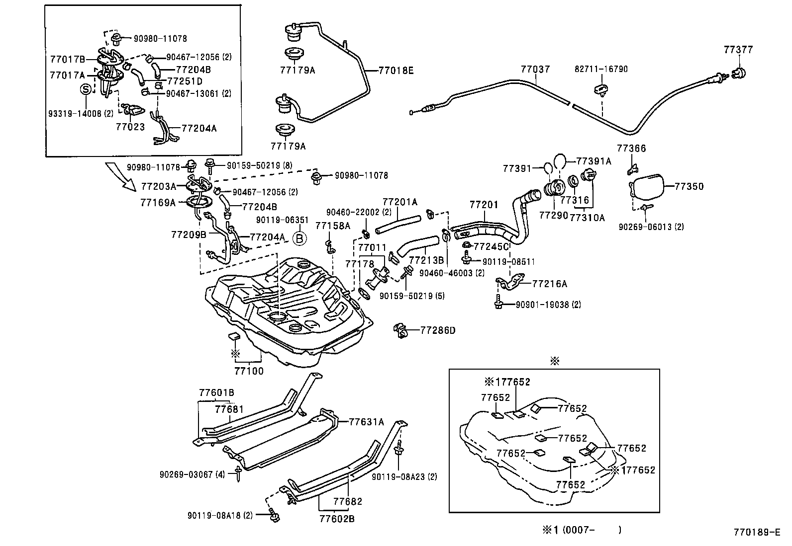 77204-20110 TUBE, FUEL TANK RETURN product image