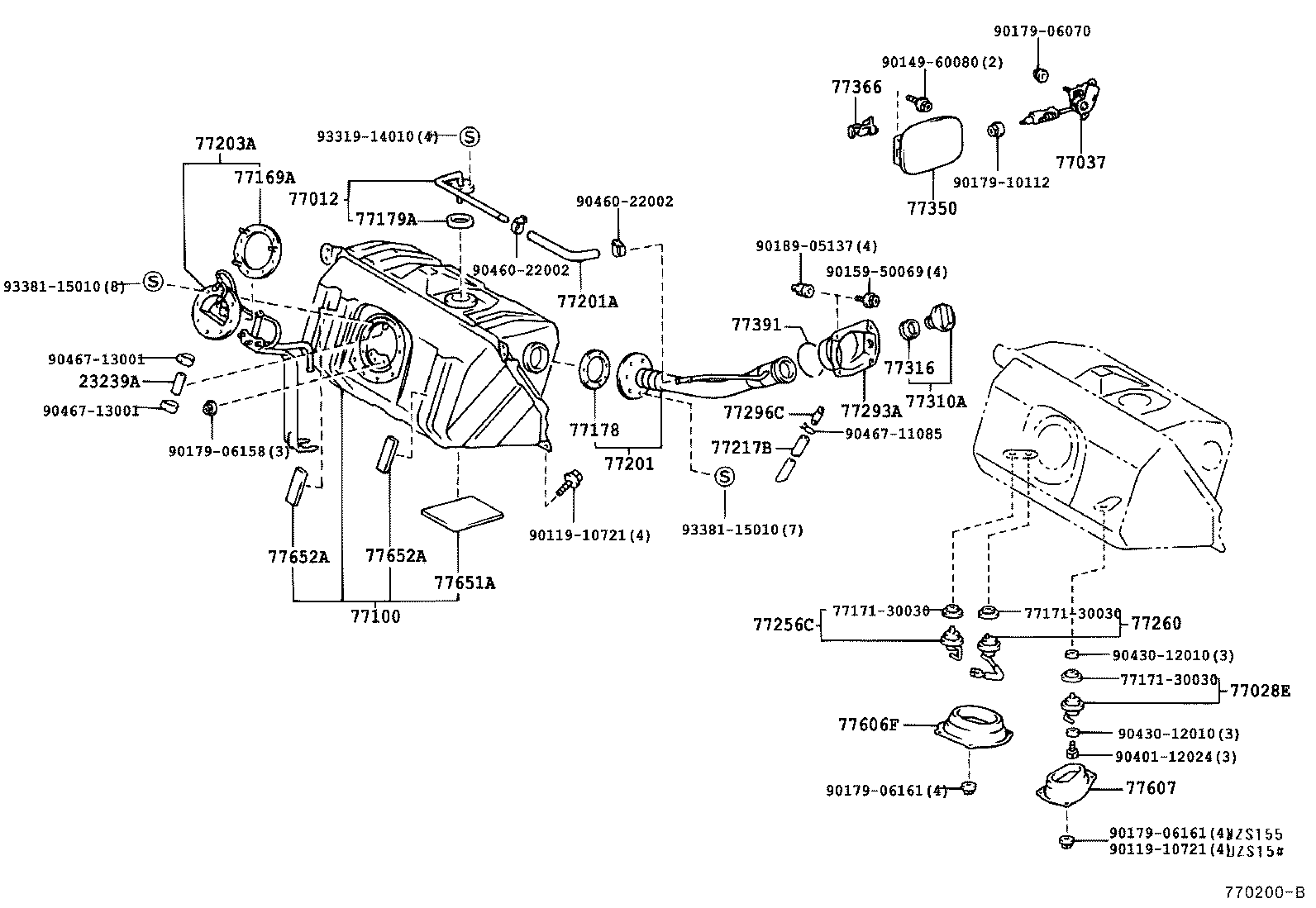 77001-30481 TANK ASSY, FUEL product image