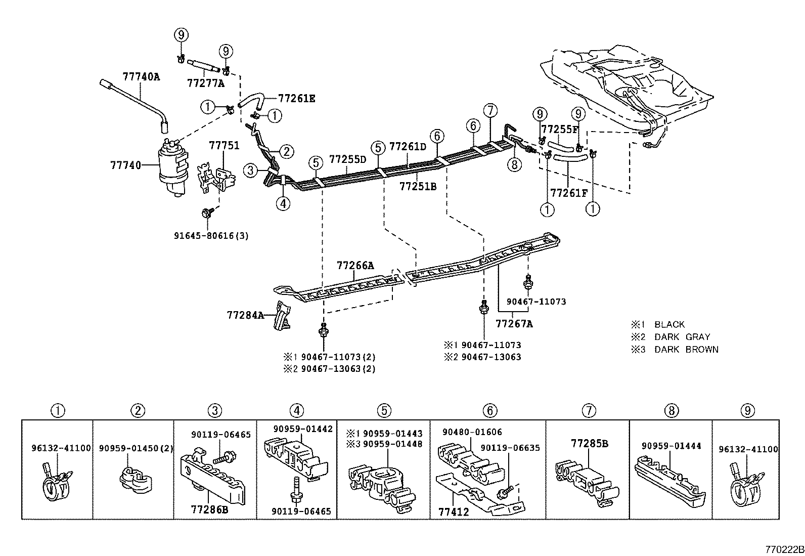 77113-13010 PLATE, FUEL TANK SIDE product image