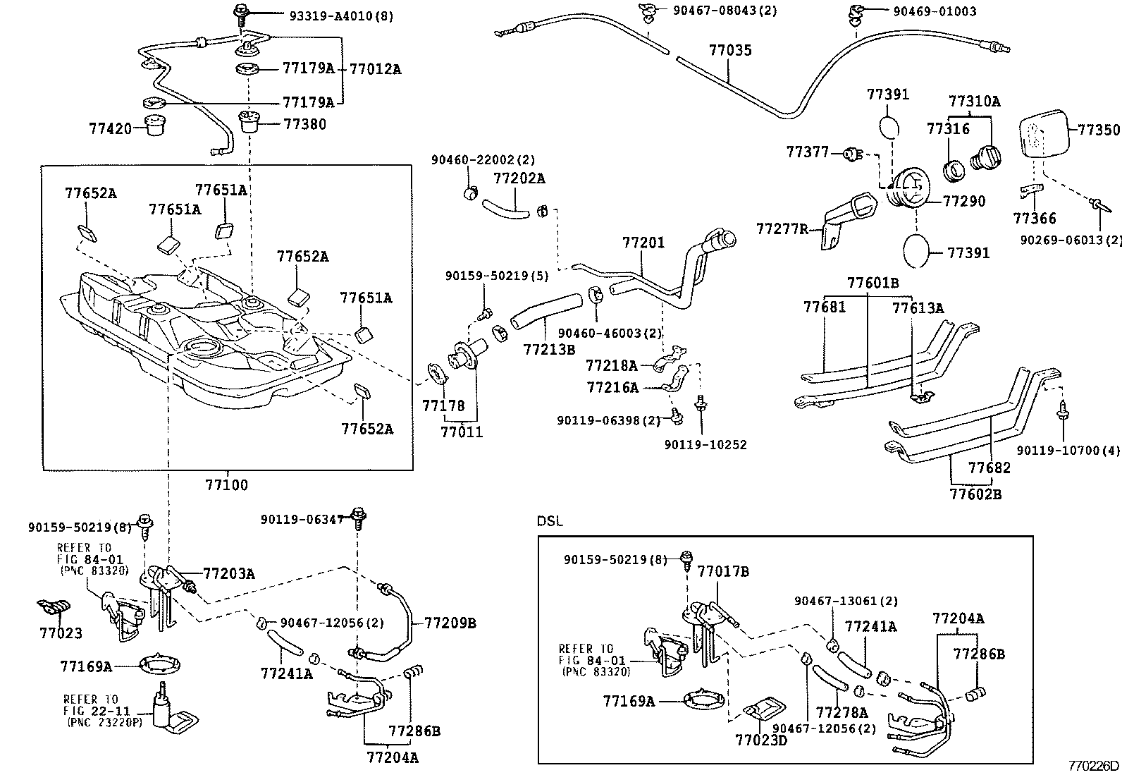 77017-12650 TUBE SUB-ASSY, FUEL AND EVAPORATION VENT product image