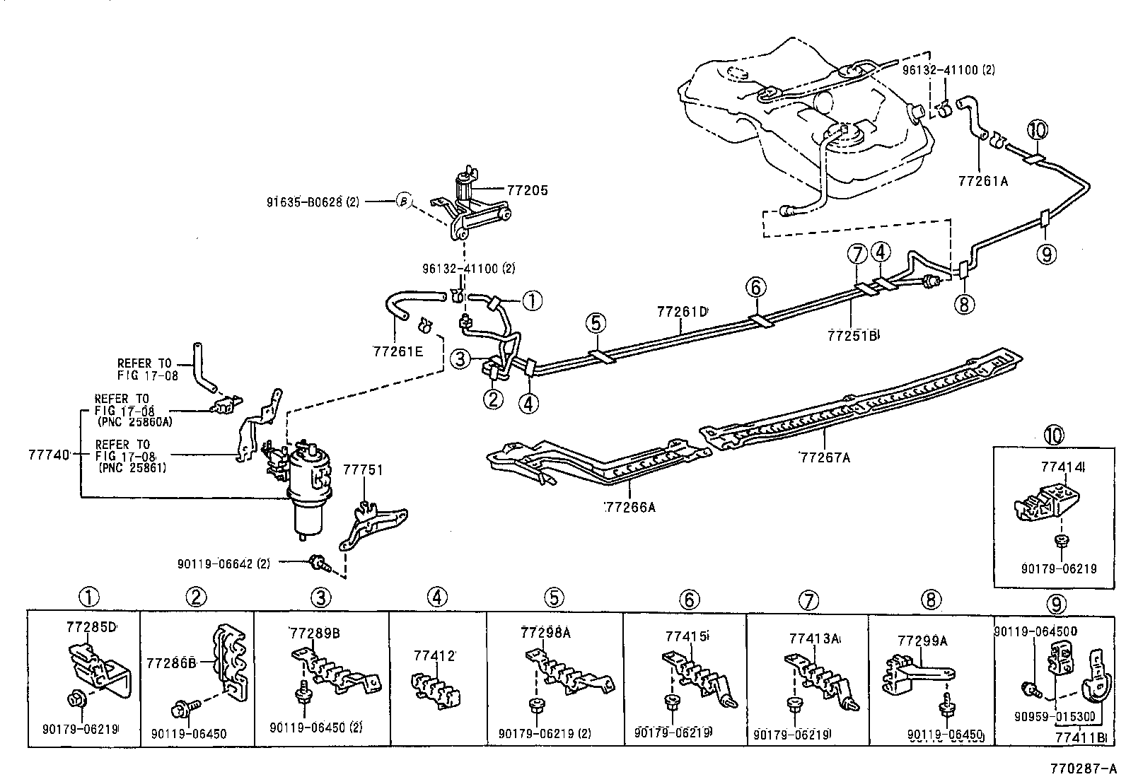 77261-33070 TUBE, FUEL TANK TO CANISTER product image