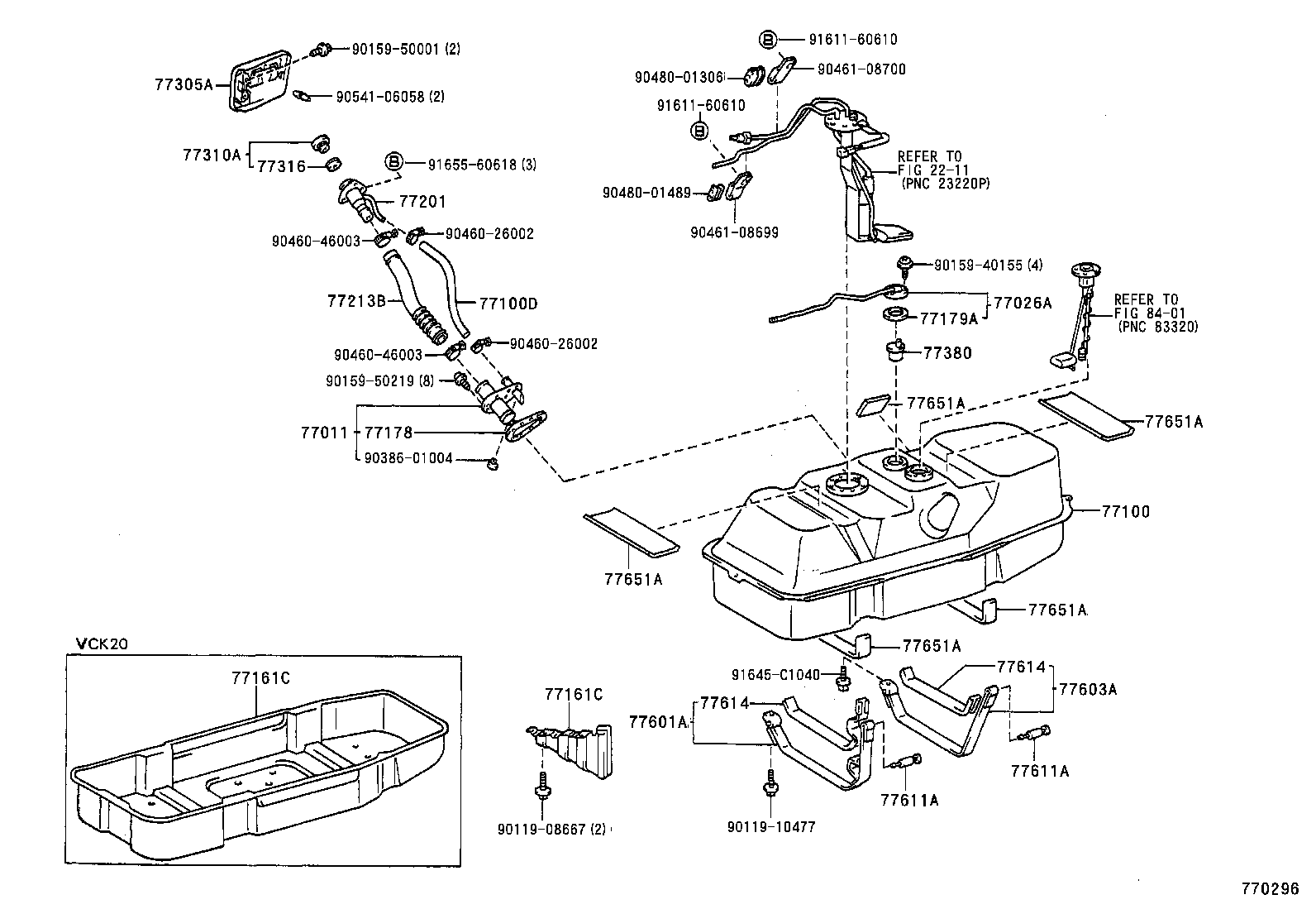 77019-34031 HOSE, FUEL, NO.2 (FOR FUEL RETURN TUBE) product image