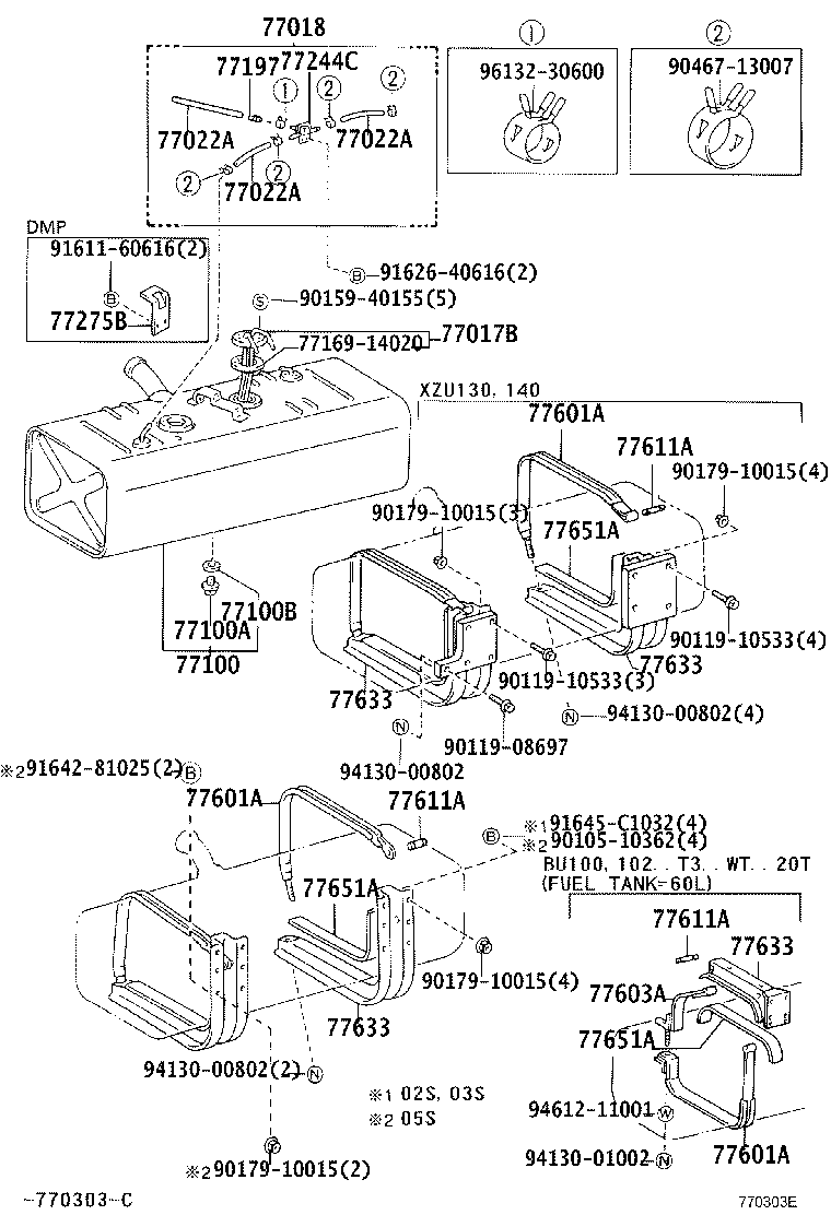 23271-78010 HOSE, FUEL, NO.1(FOR FUEL MAIN TUBE) product image