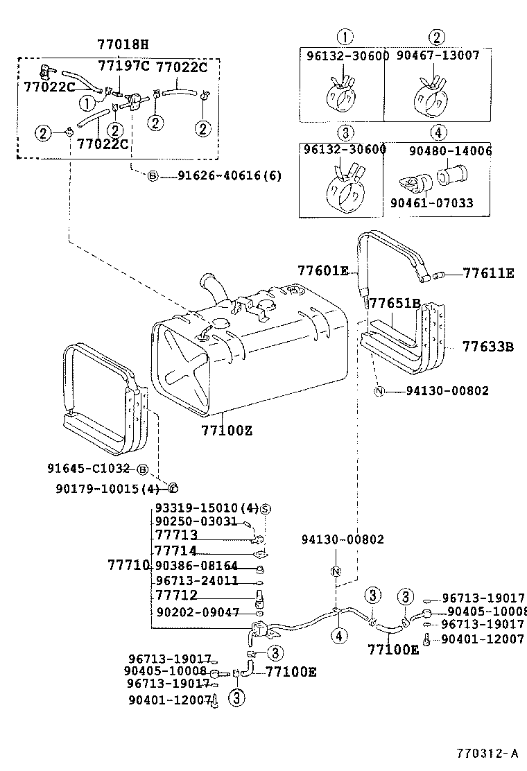 23271-78010 HOSE, FUEL, NO.1(FOR FUEL MAIN TUBE) product image