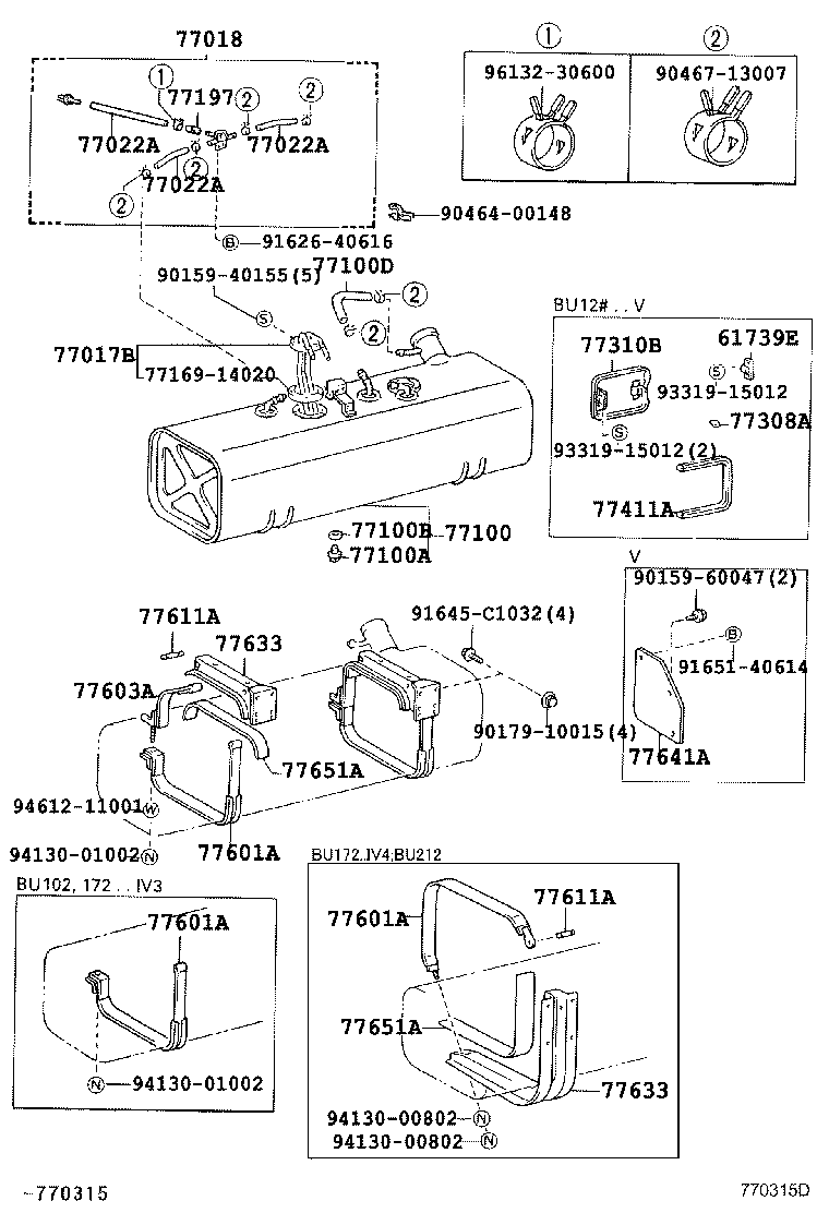 23271-78010 HOSE, FUEL, NO.1(FOR FUEL MAIN TUBE) product image