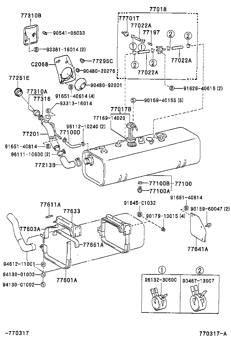 23271-78010 HOSE, FUEL, NO.1(FOR FUEL MAIN TUBE) product image