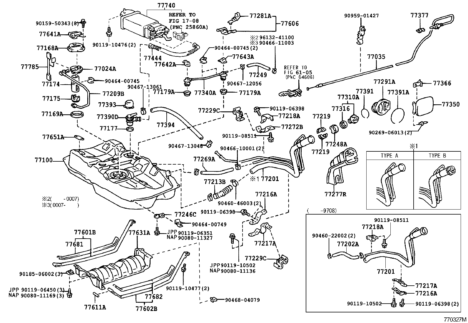 Toyota 77001-06050 TANK ASSY, FUEL