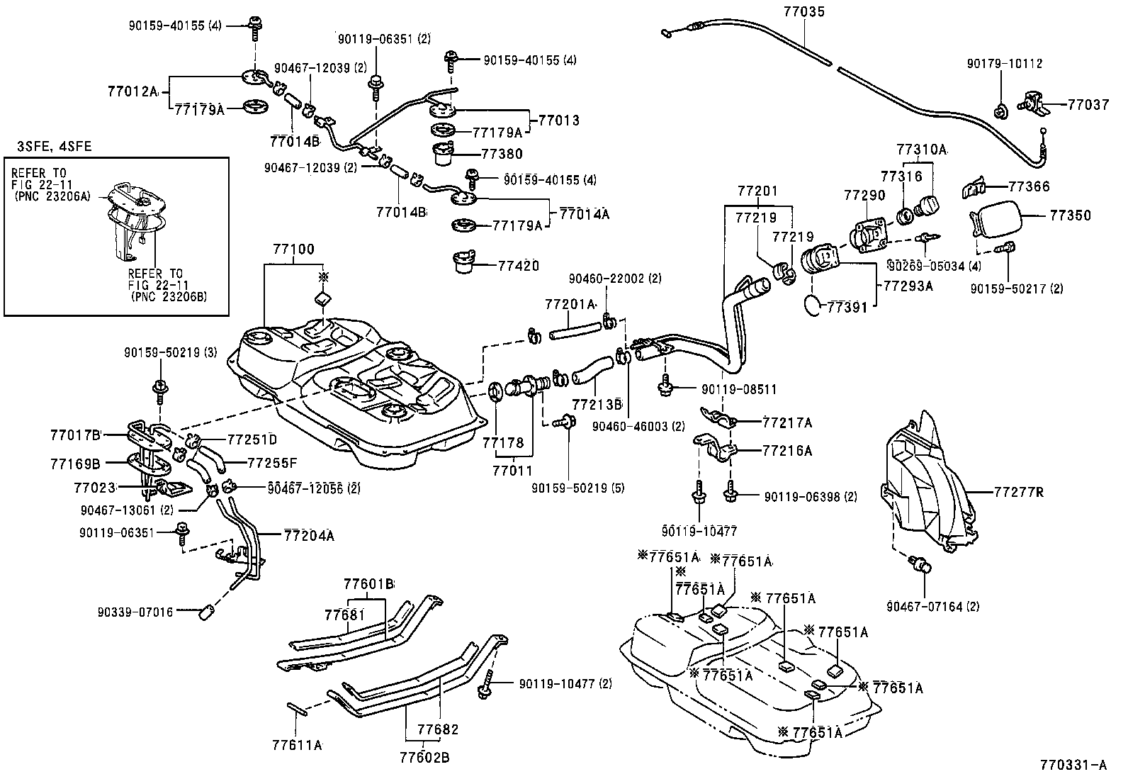 77017-32130 TUBE SUB-ASSY, FUEL TANK VENT product image