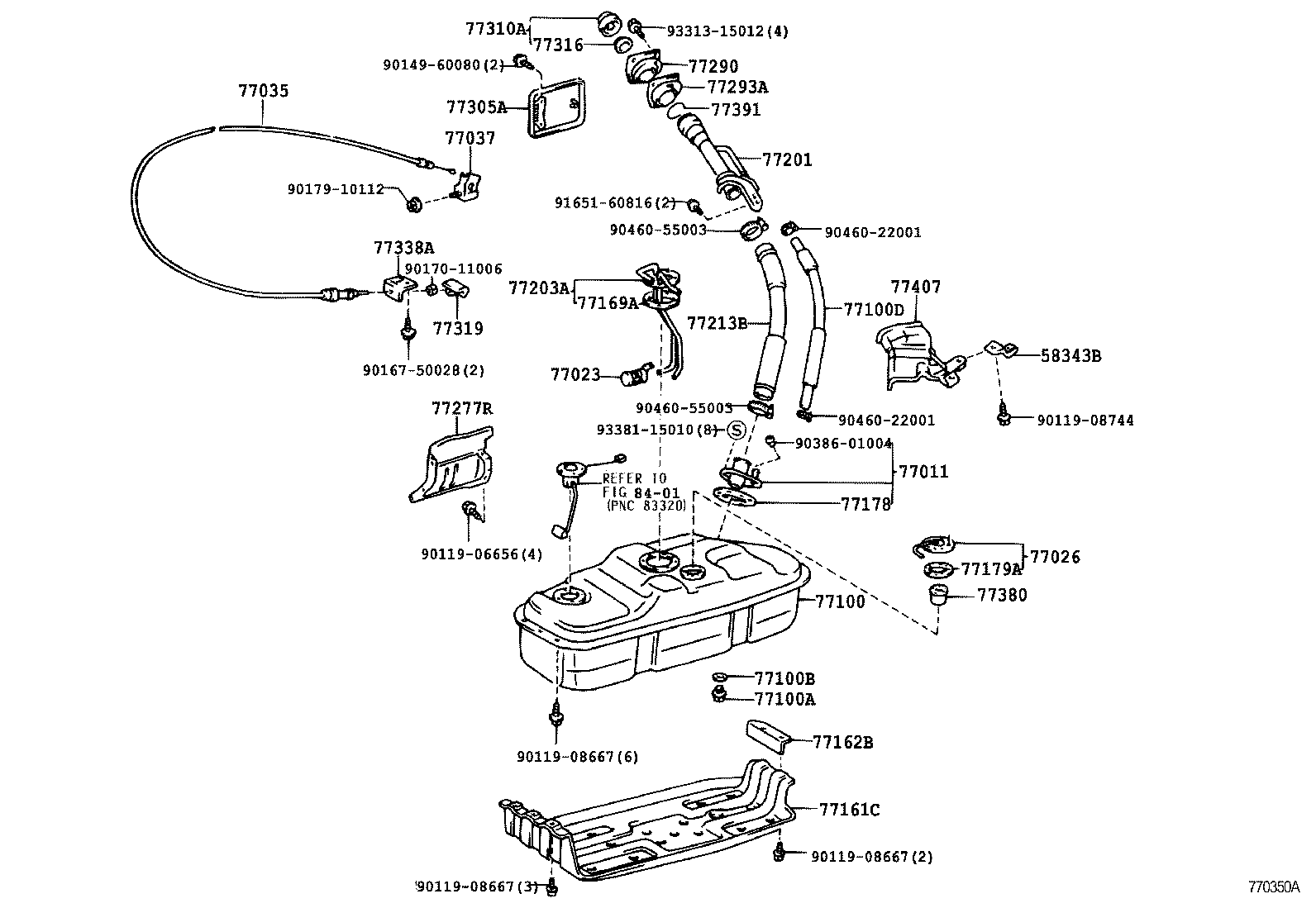 90446-12031 HOSE, FUEL, NO.1 (FOR BREATHER VALVE) product image