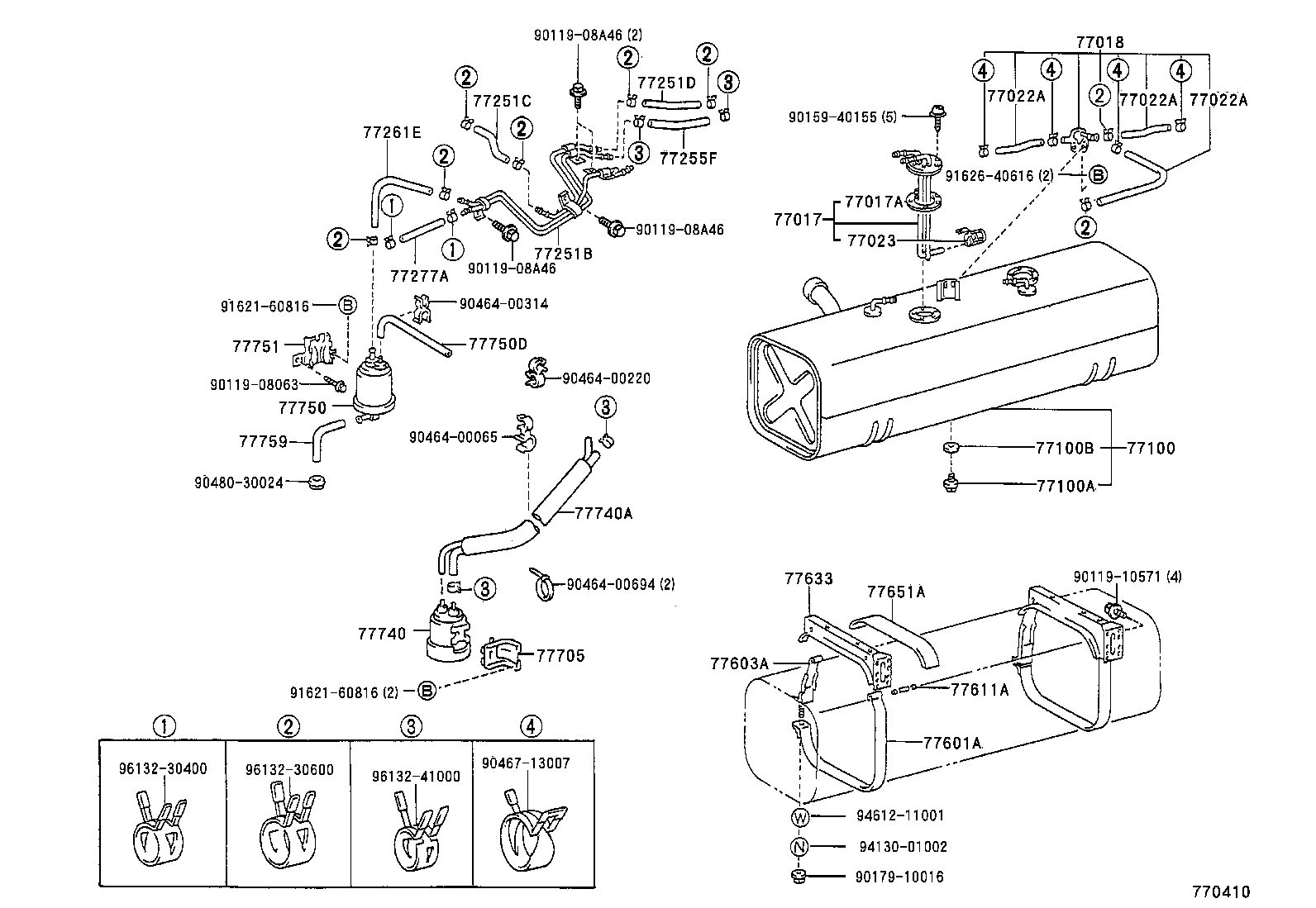 23273-73080 HOSE, FUEL, NO.1(FOR RETURN TUBE, NO.1) product image