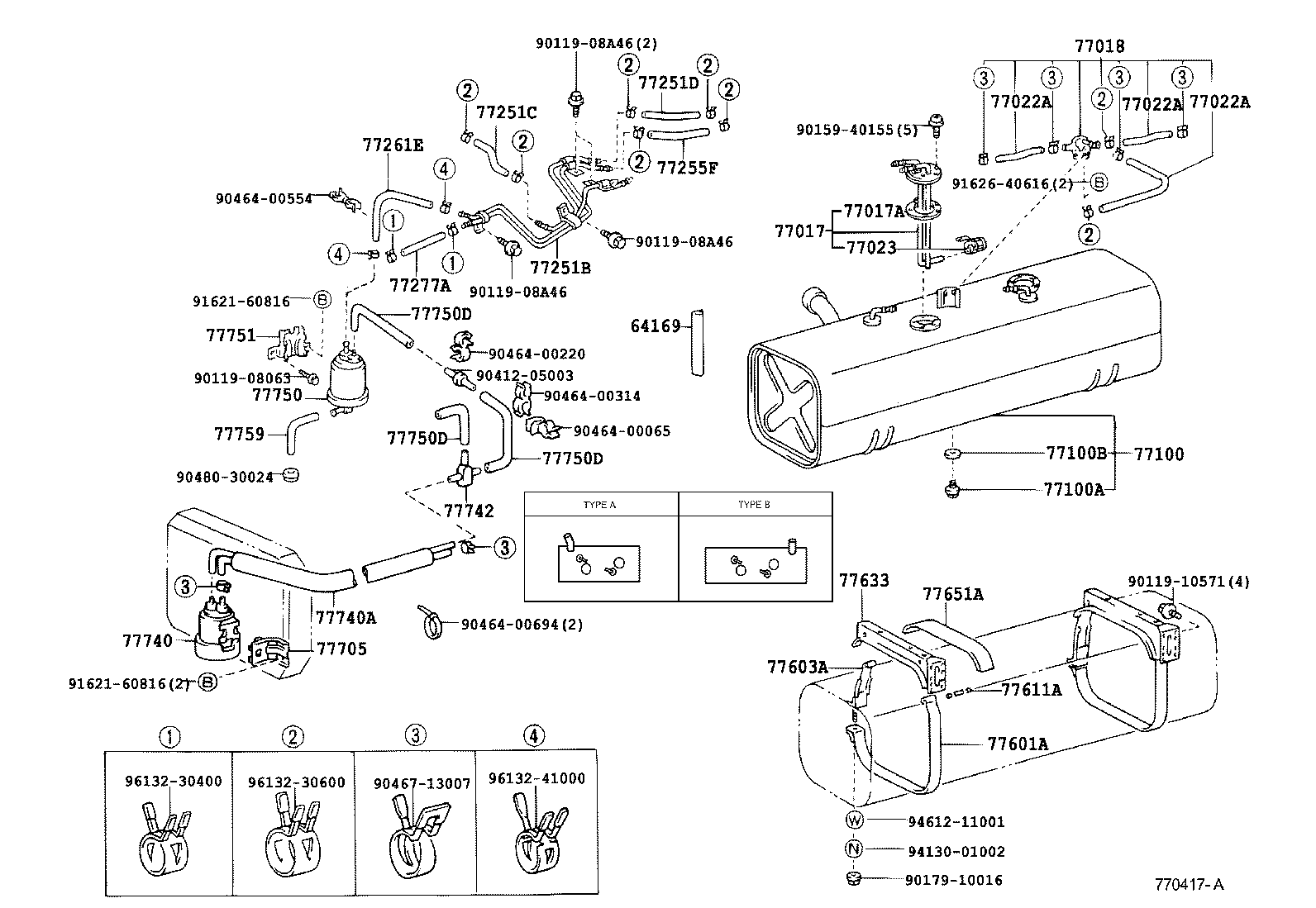 77206-25050 TUBE, FUEL MAIN, NO.2 product image