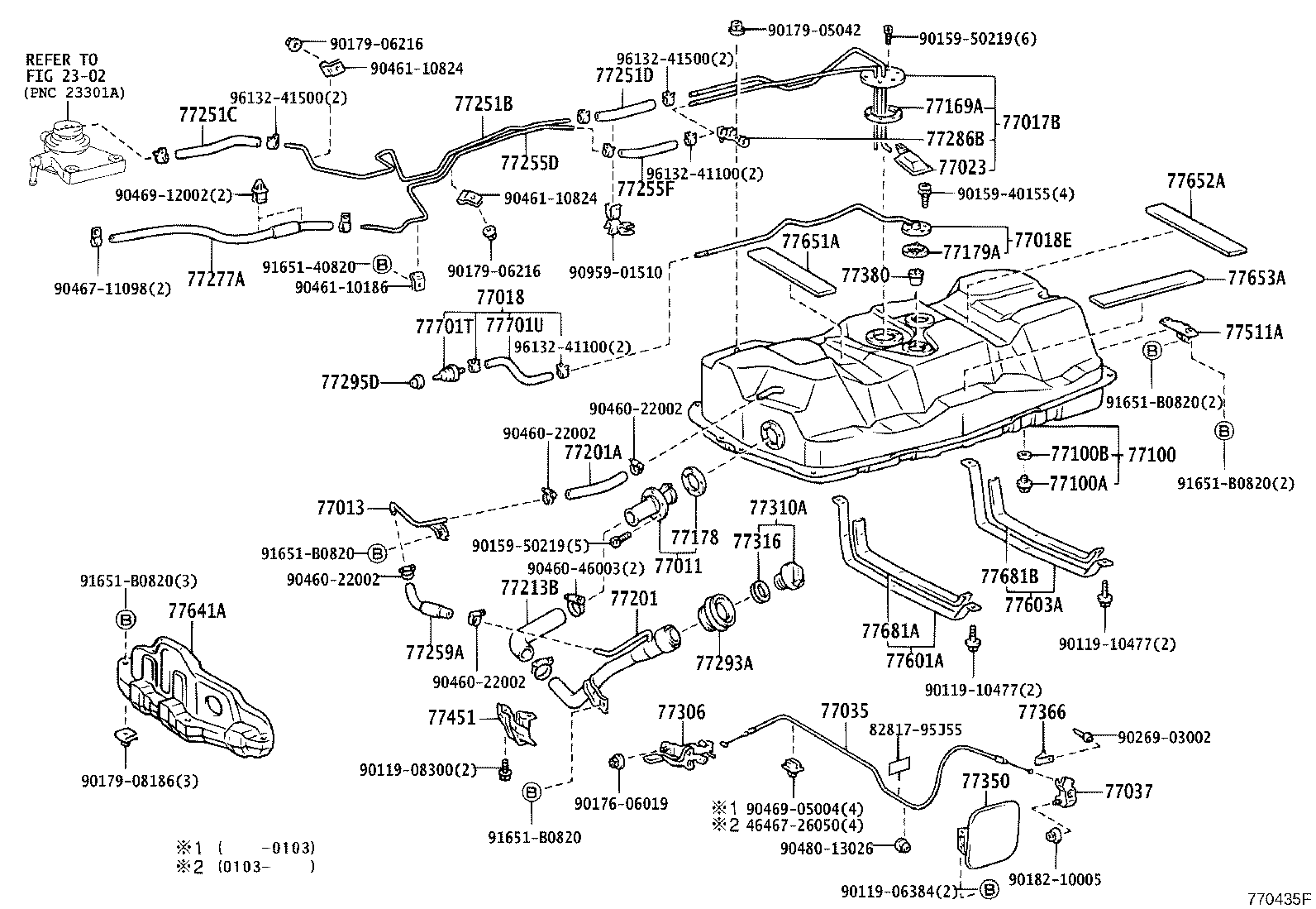 77261-26130 TUBE, FUEL TANK TO CANISTER product image
