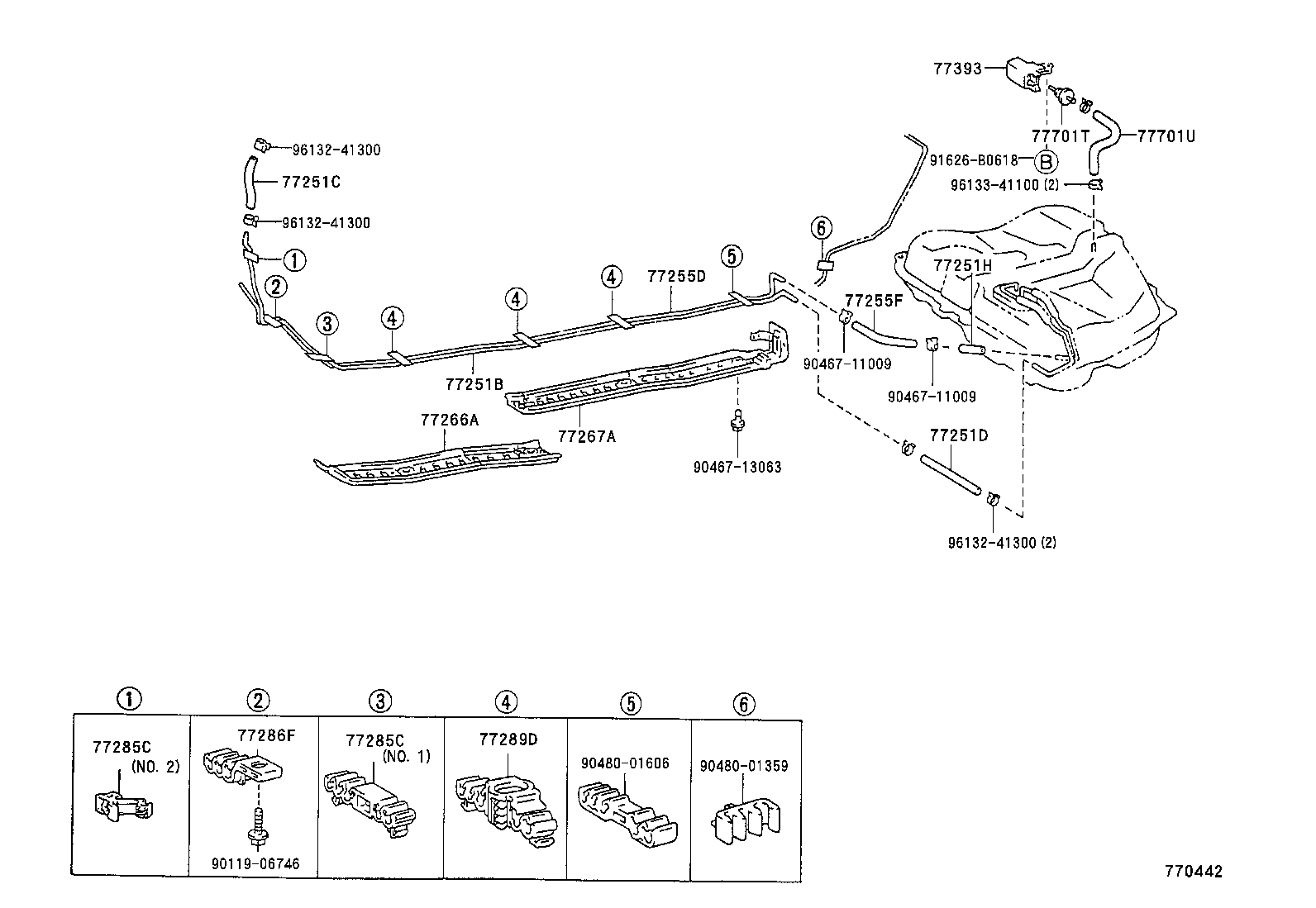 77203-21050 TUBE SUB-ASSY, FUEL SUCTION product image