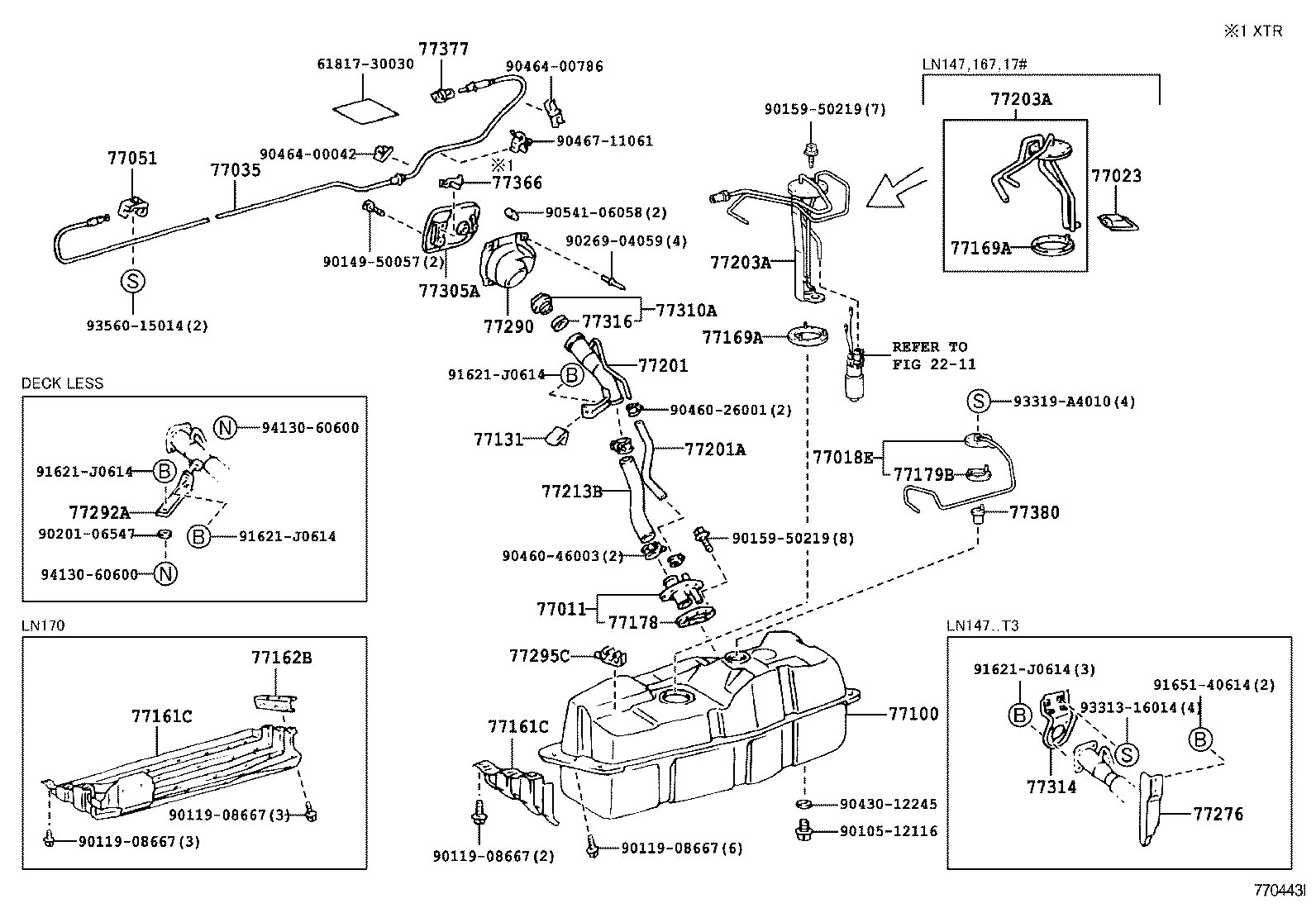 77201-35640 PIPE SUB-ASSY, FUEL TANK INLET product image