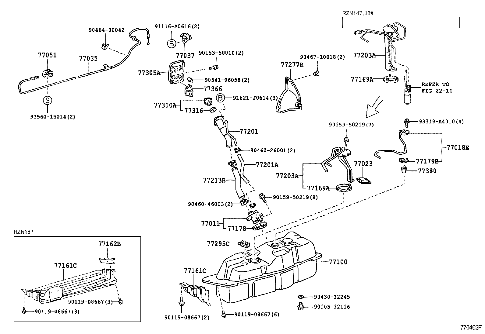 77201-35640 PIPE SUB-ASSY, FUEL TANK INLET product image