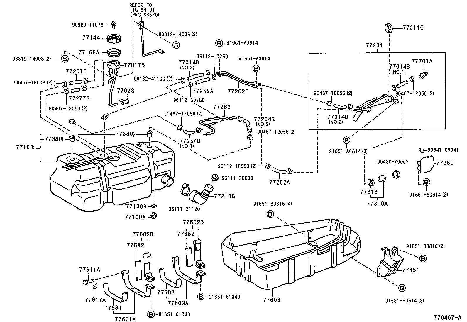 77017-65010 TUBE SUB-ASSY, FUEL TANK VENT product image