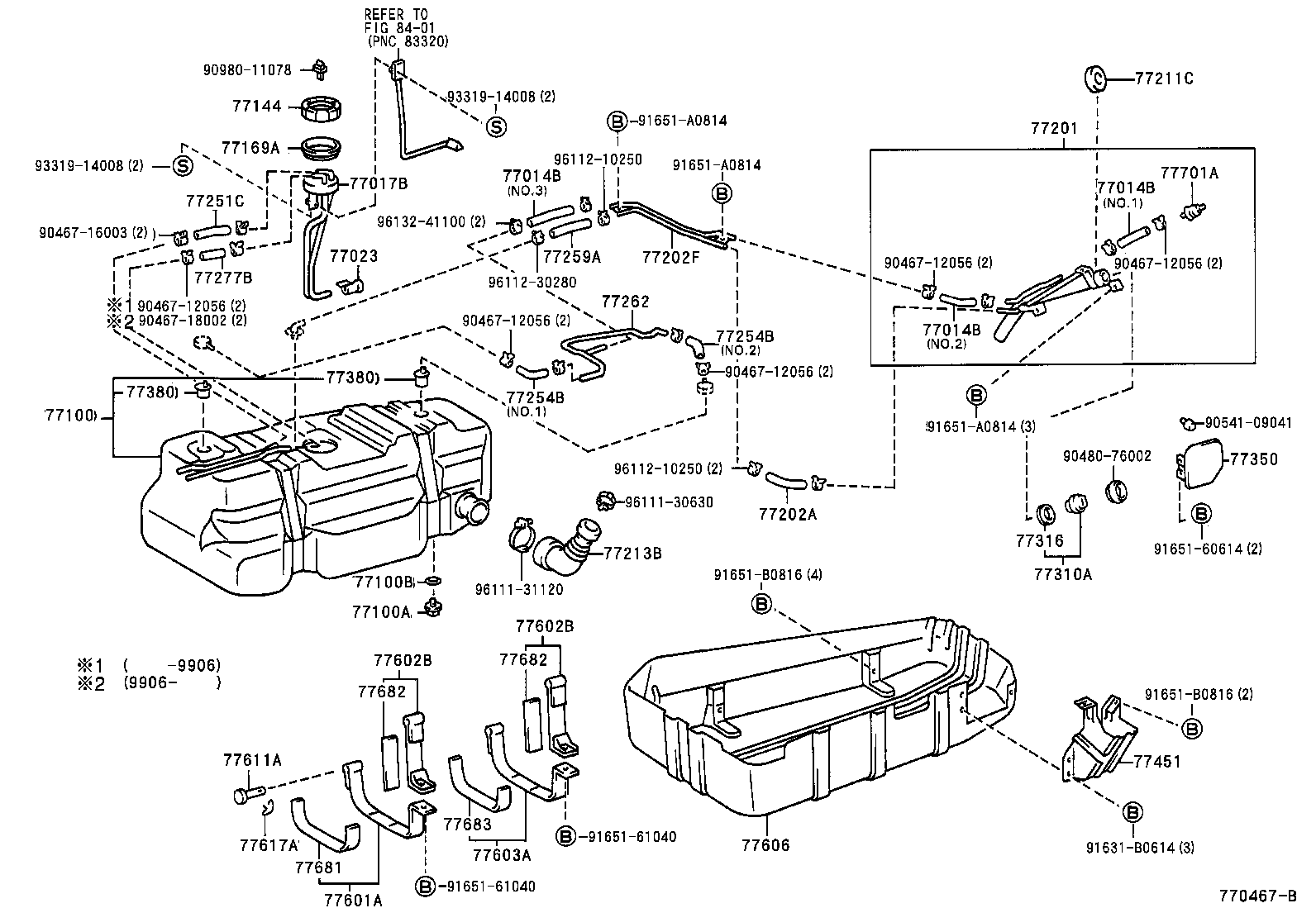 77017-65020 TUBE SUB-ASSY, FUEL TANK VENT product image