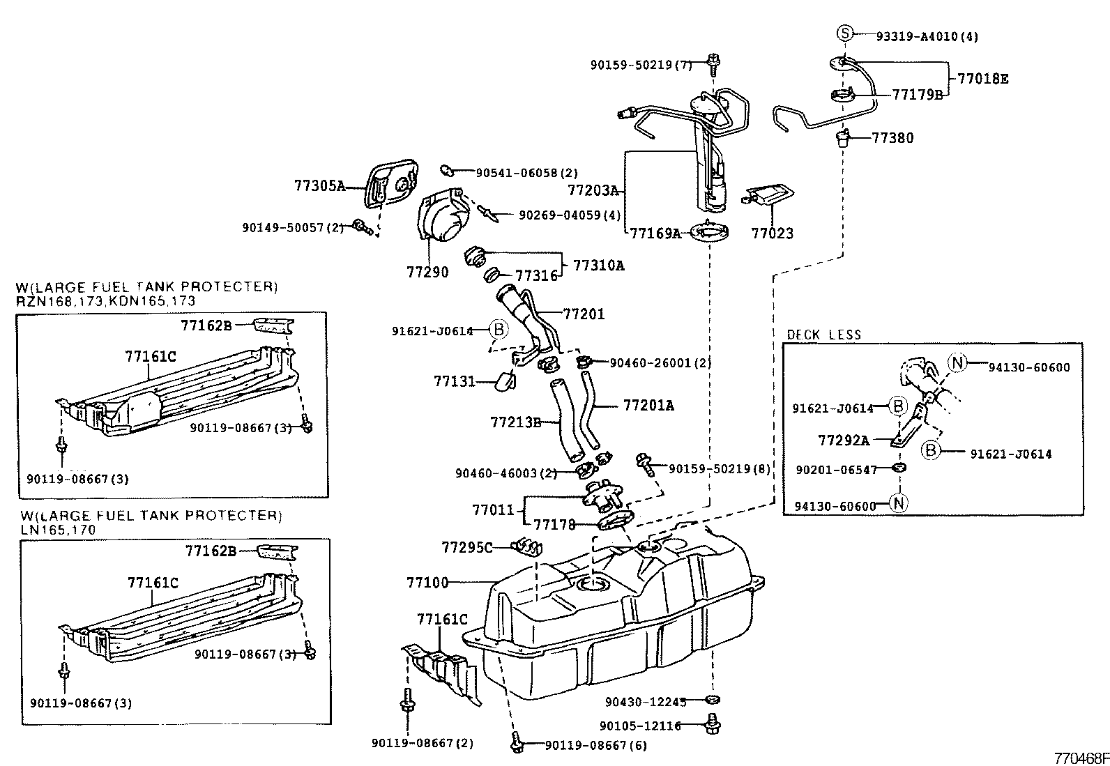 95332-10020 HOSE, FUEL, NO.3 (FOR MAIN TUBE, NO.1) product image
