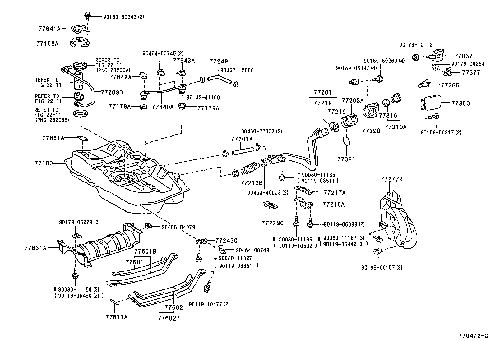 77209-06010 TUBE SUB-ASSY, FUEL PUMP product image