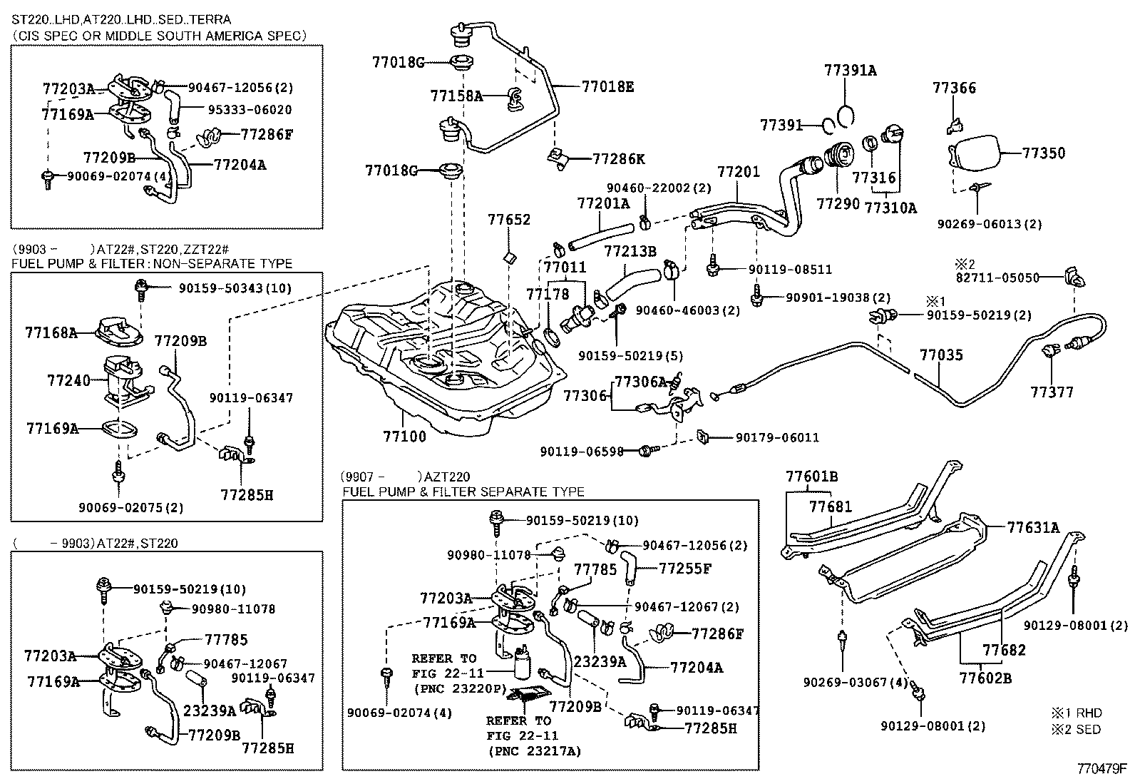 77209-05030 TUBE SUB-ASSY, FUEL PUMP product image